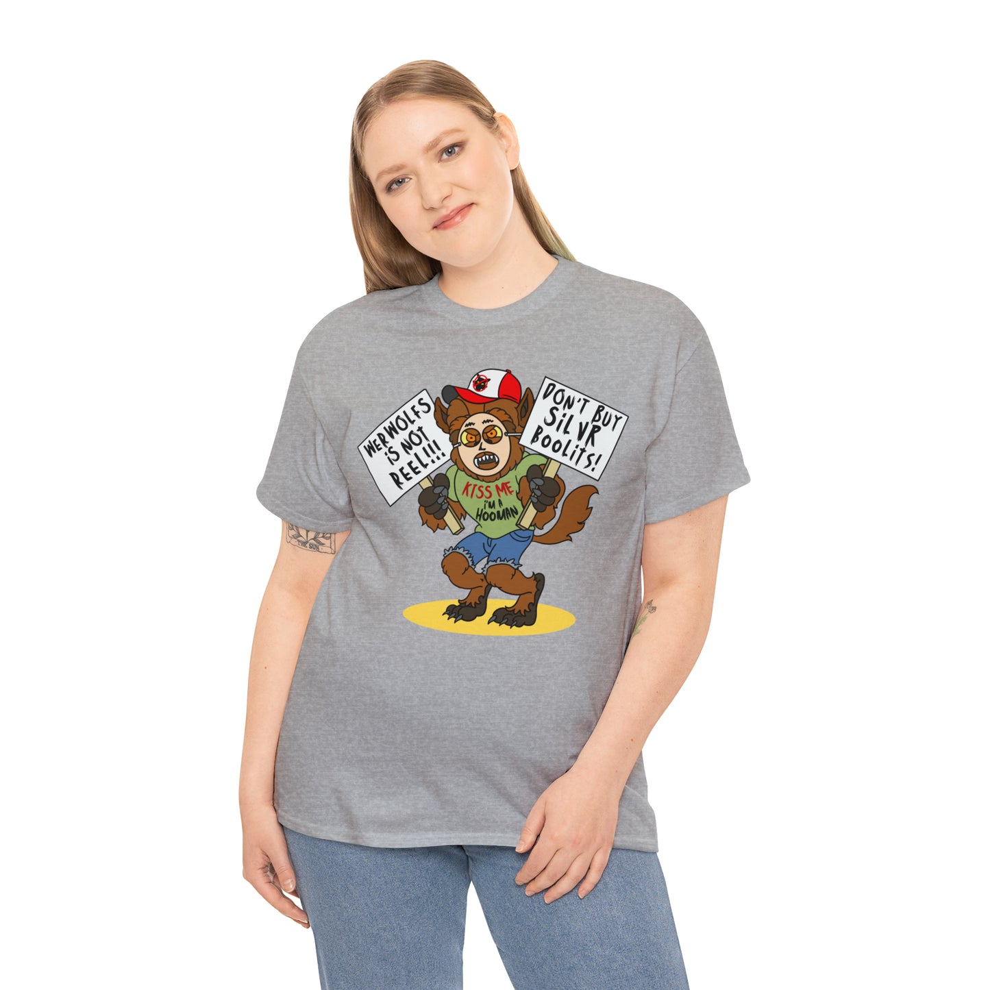 Werwolfs Is Not Reel! Unisex Heavy Cotton Tee