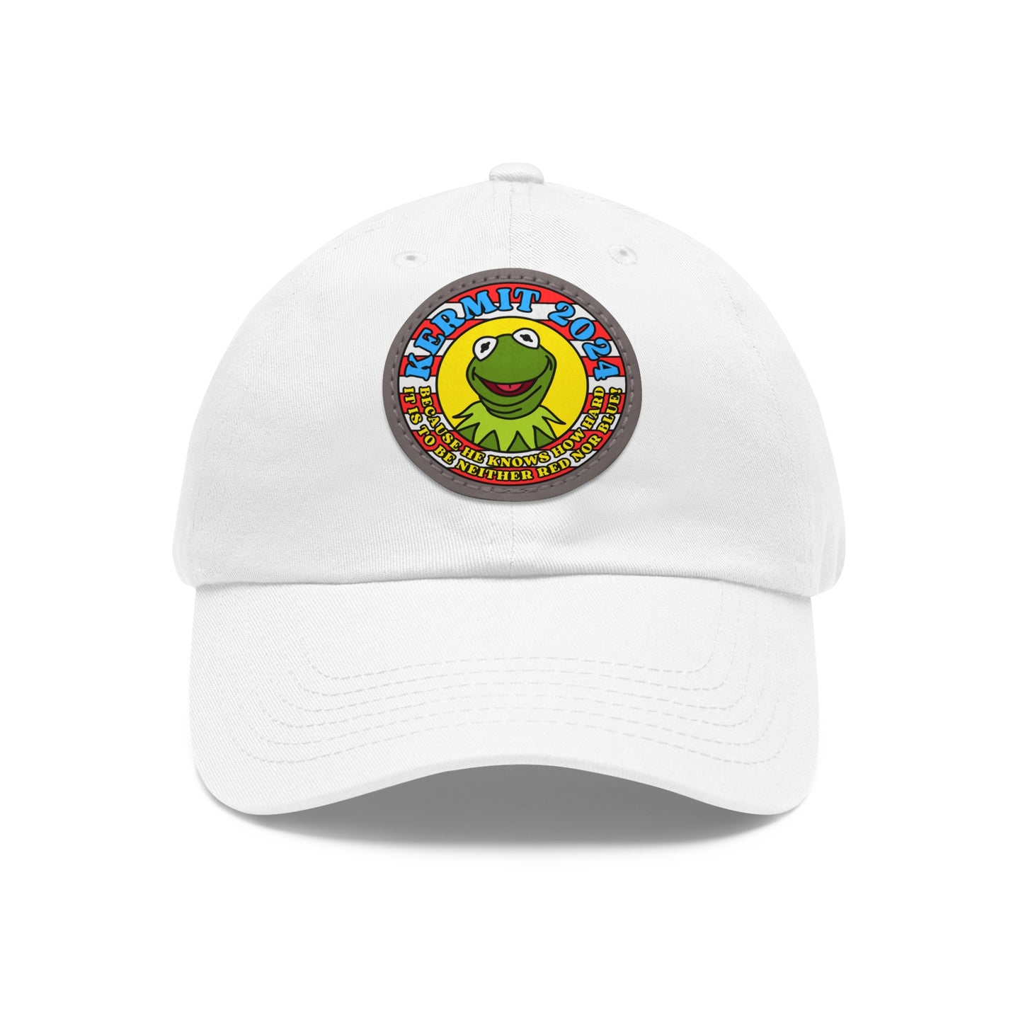 KERMIT 2024! Dad Hat with Leather Patch (Round)