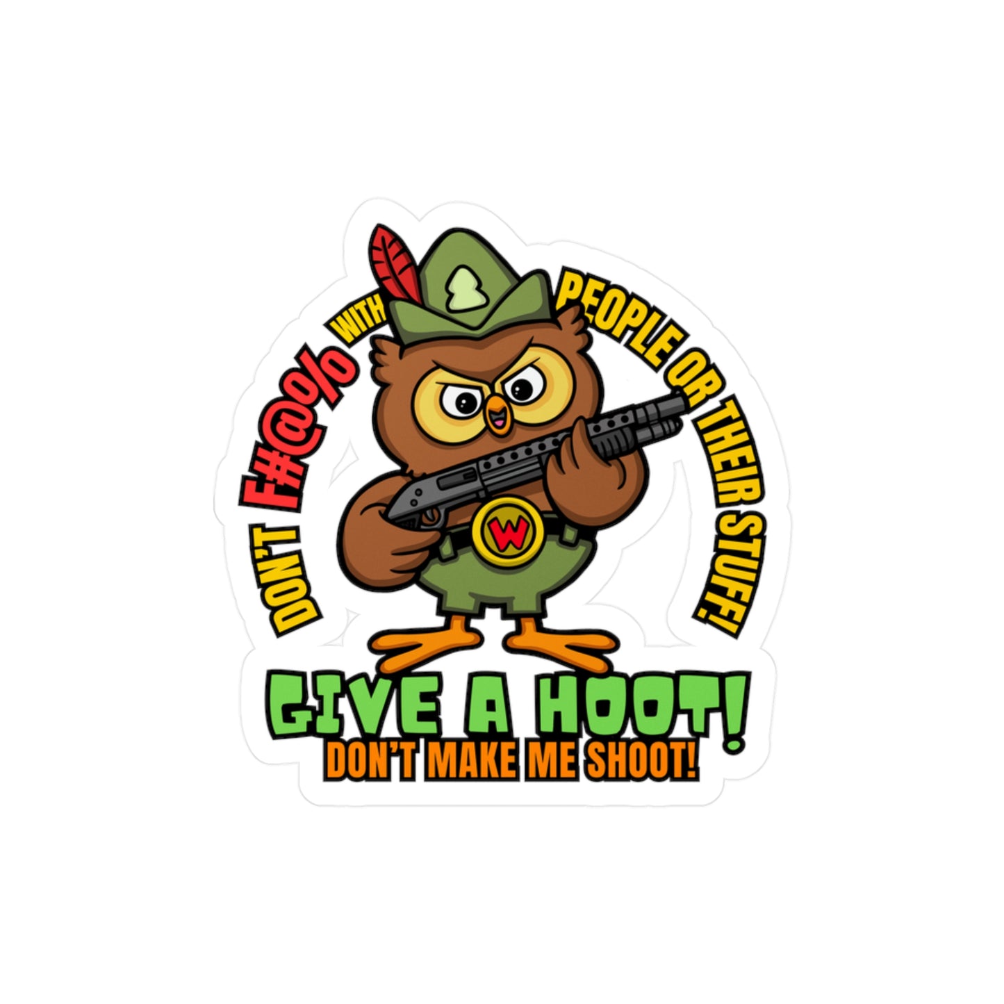 Give a Hoot! Kiss-Cut Vinyl Decals