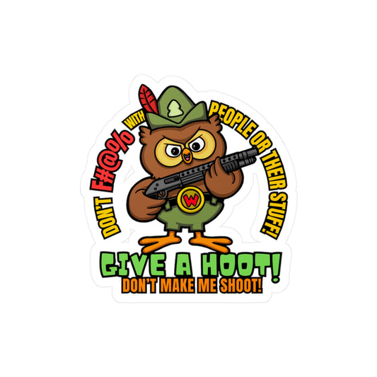Give a Hoot! Kiss-Cut Vinyl Decals