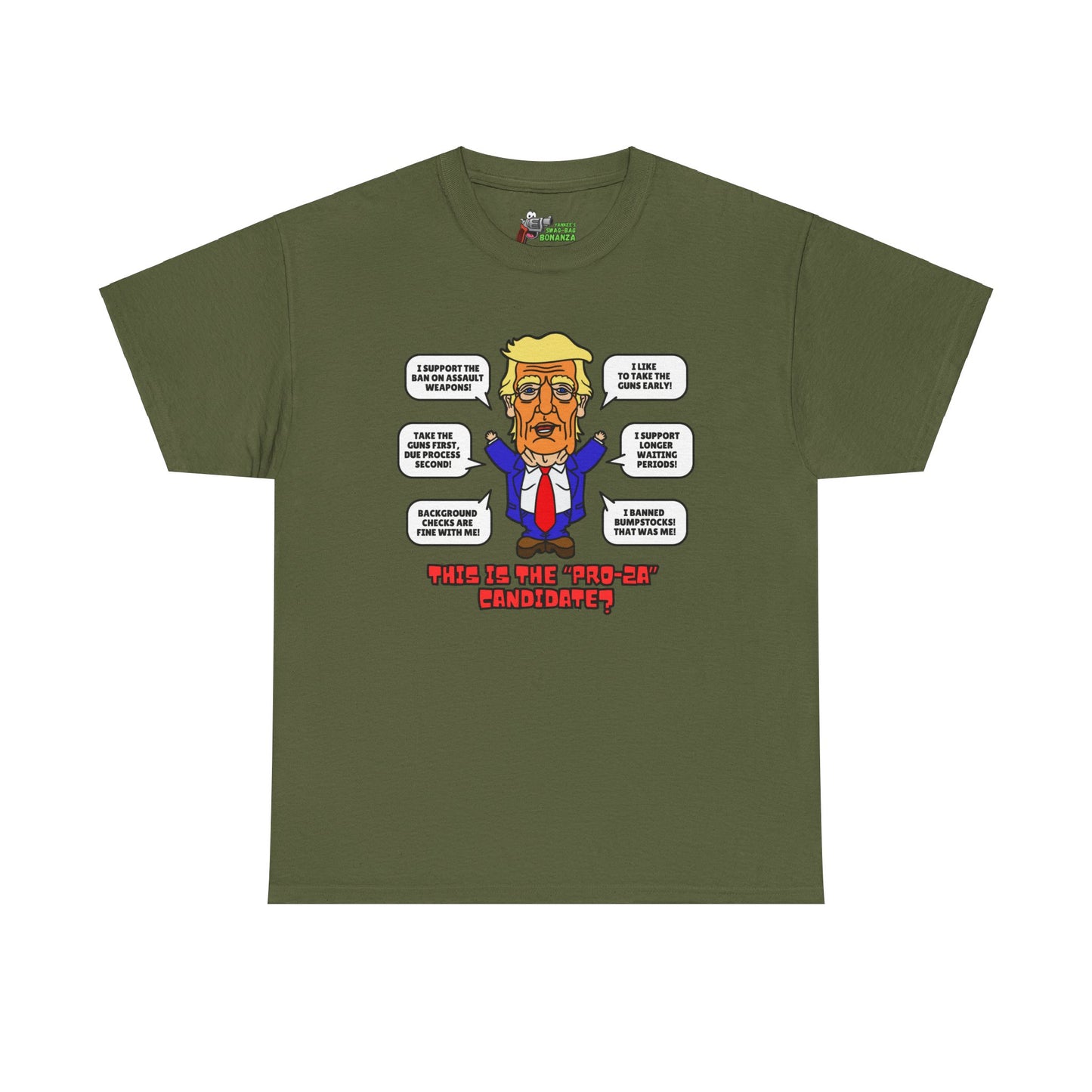 Trump on Guns! Unisex Heavy Cotton Tee