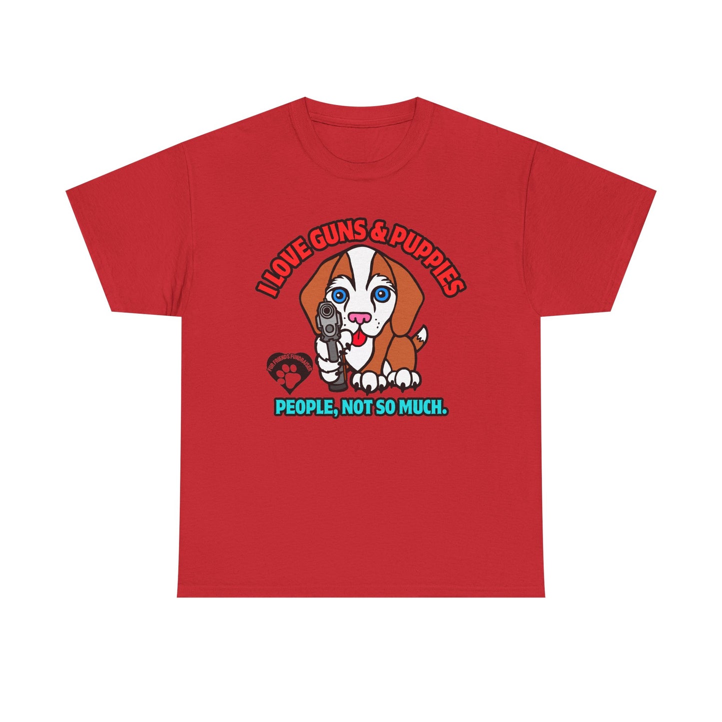 I LOVE Puppies! Unisex Heavy Cotton Tee
