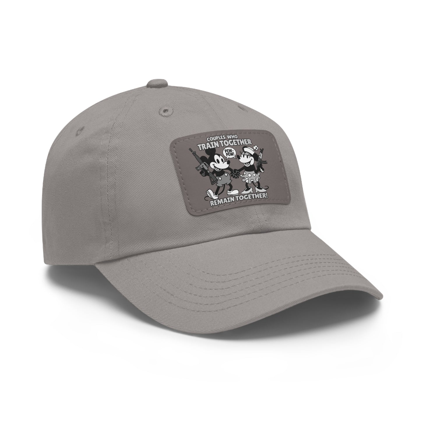 Couple's Therapy! Dad Hat with Leather Patch (Rectangle)