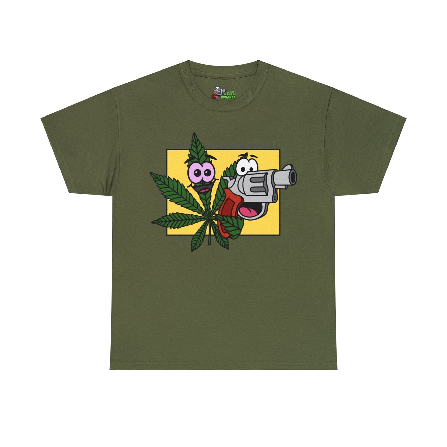 Weed & Guns! (No Text) Unisex Heavy Cotton Tee