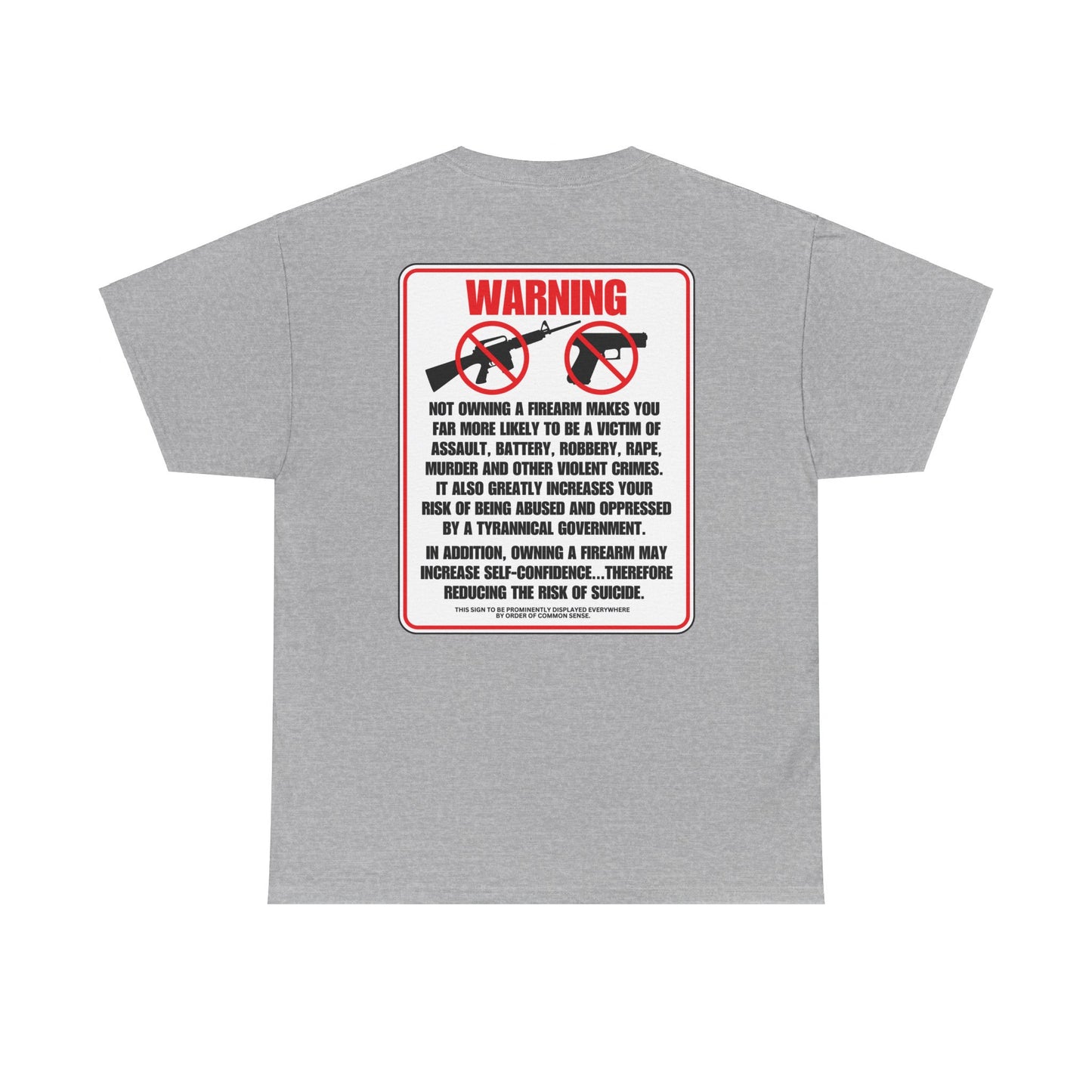 Firearm Safety! Unisex Heavy Cotton Tee