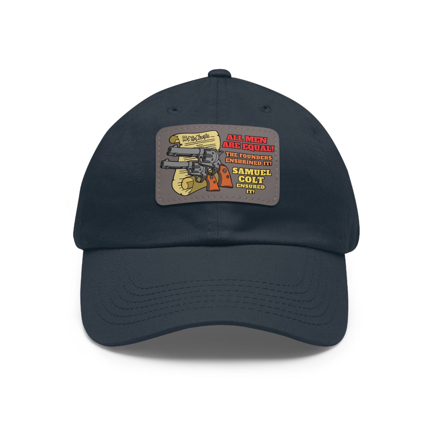 Equalizers! Dad Hat with Leather Patch (Rectangle)