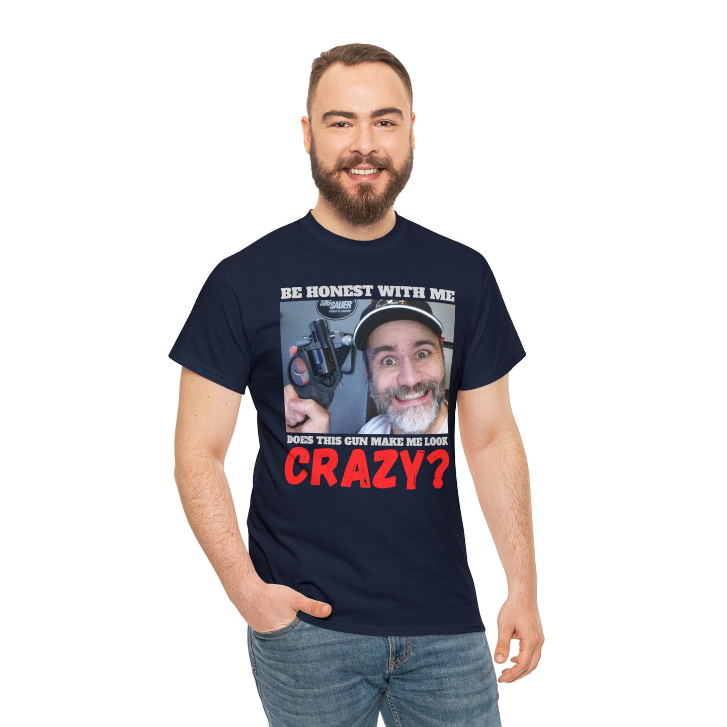 Crazy? Unisex Heavy Cotton Tee