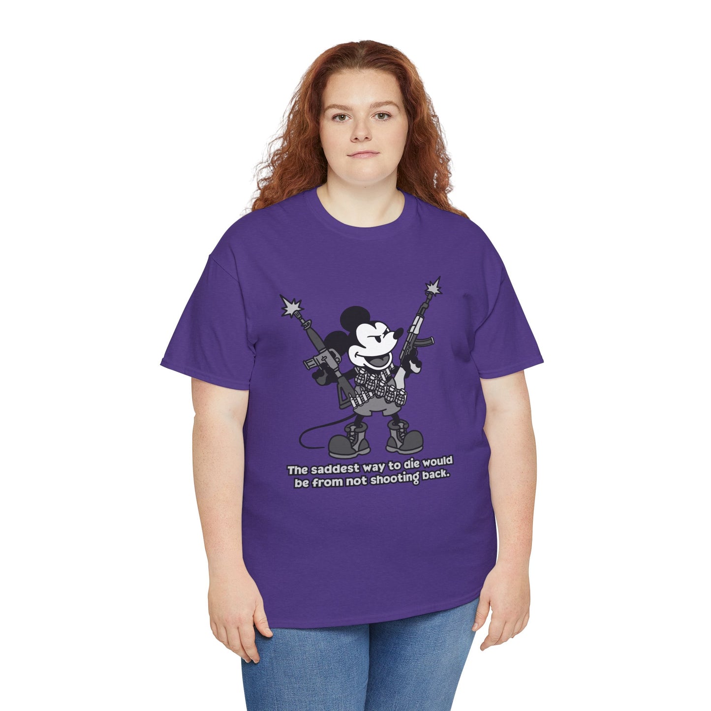 Mickey's The Saddest Way to Die! Unisex heavy Cotton tee