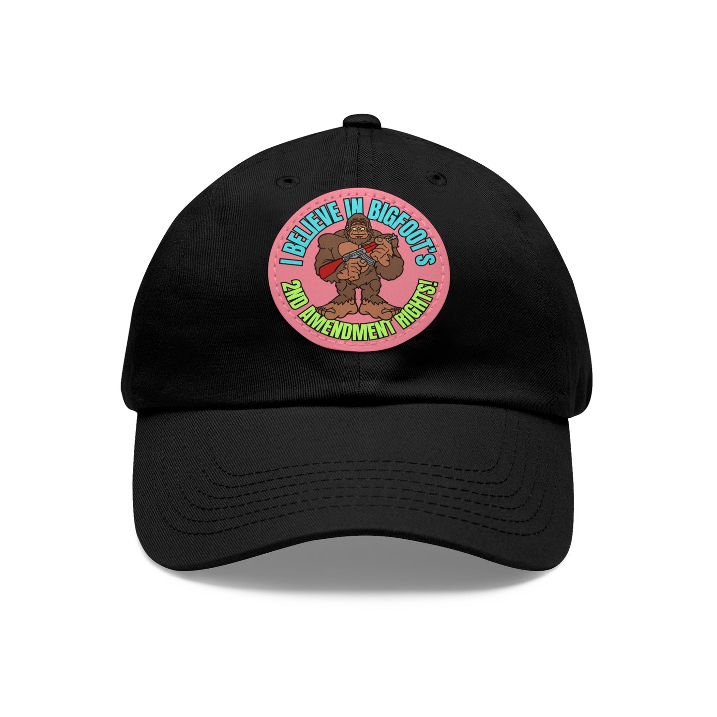 I Believe! Dad Hat with Leather Patch (Round)