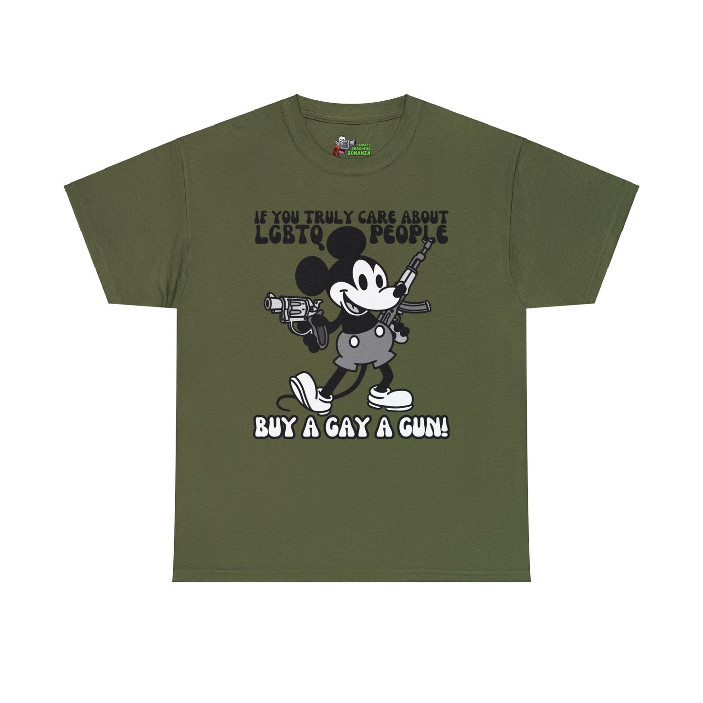 Buy a Gay a Gun! Unisex Heavy Cotton Tee