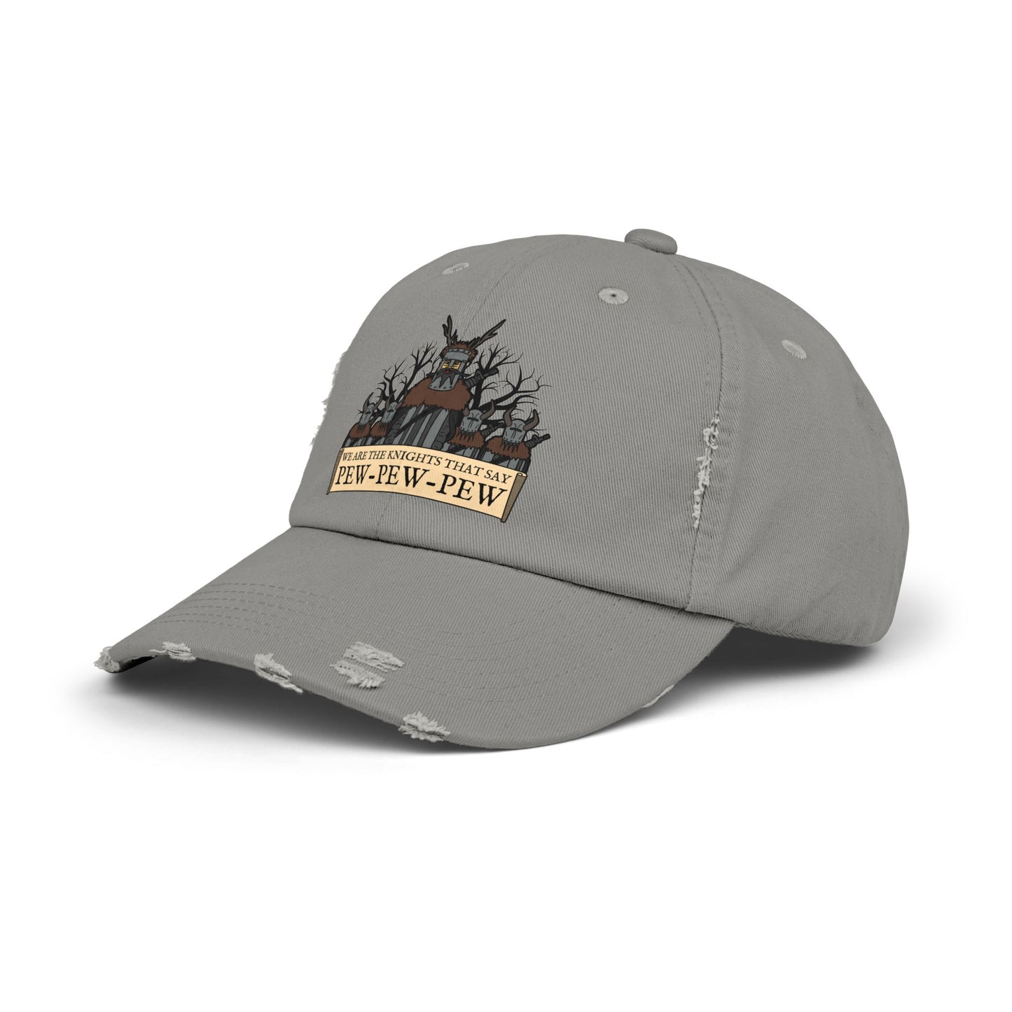Knights of Pew! Unisex Distressed Cap