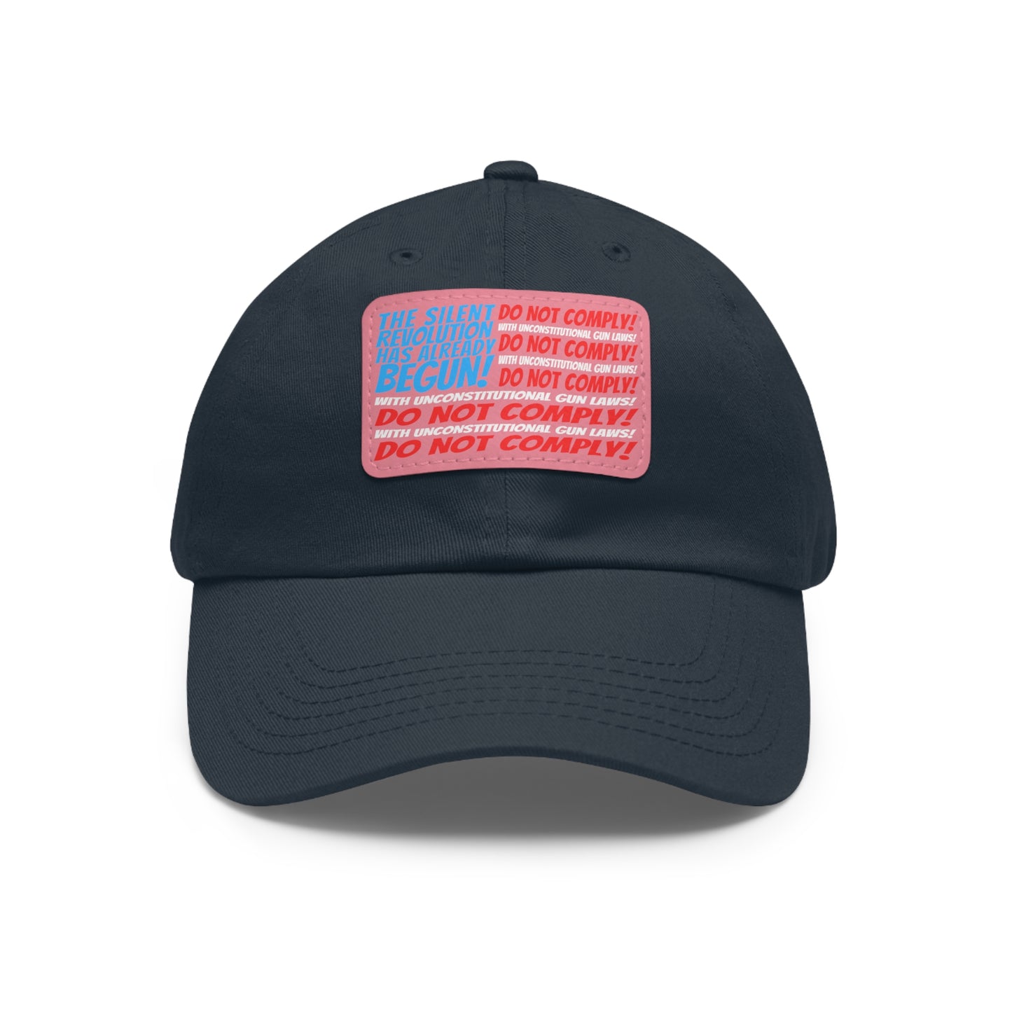 Silent Revolution! Dad Hat with Leather Patch (Rectangle)