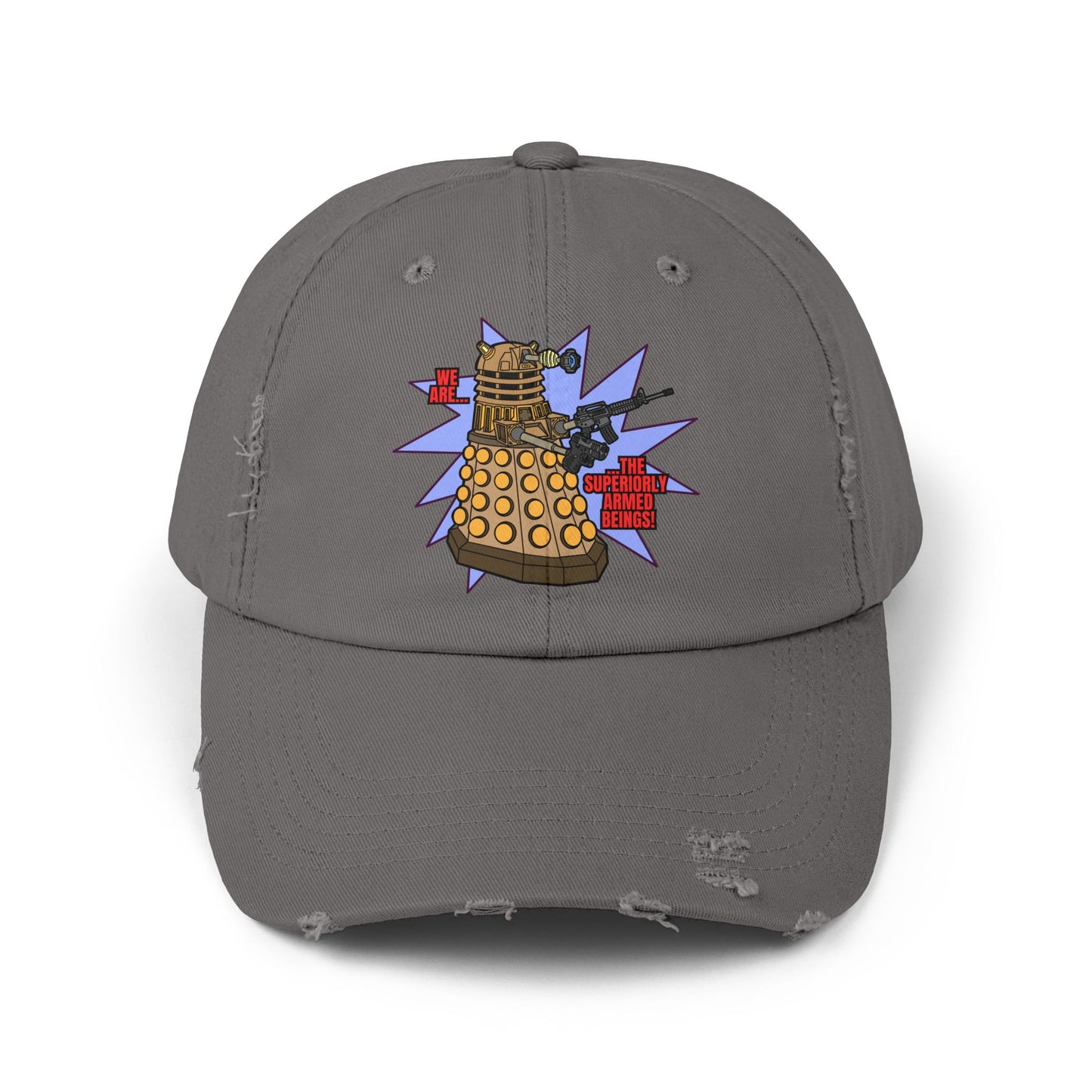 "Dalek" Superiorly Armed Beings! Unisex Distressed Cap