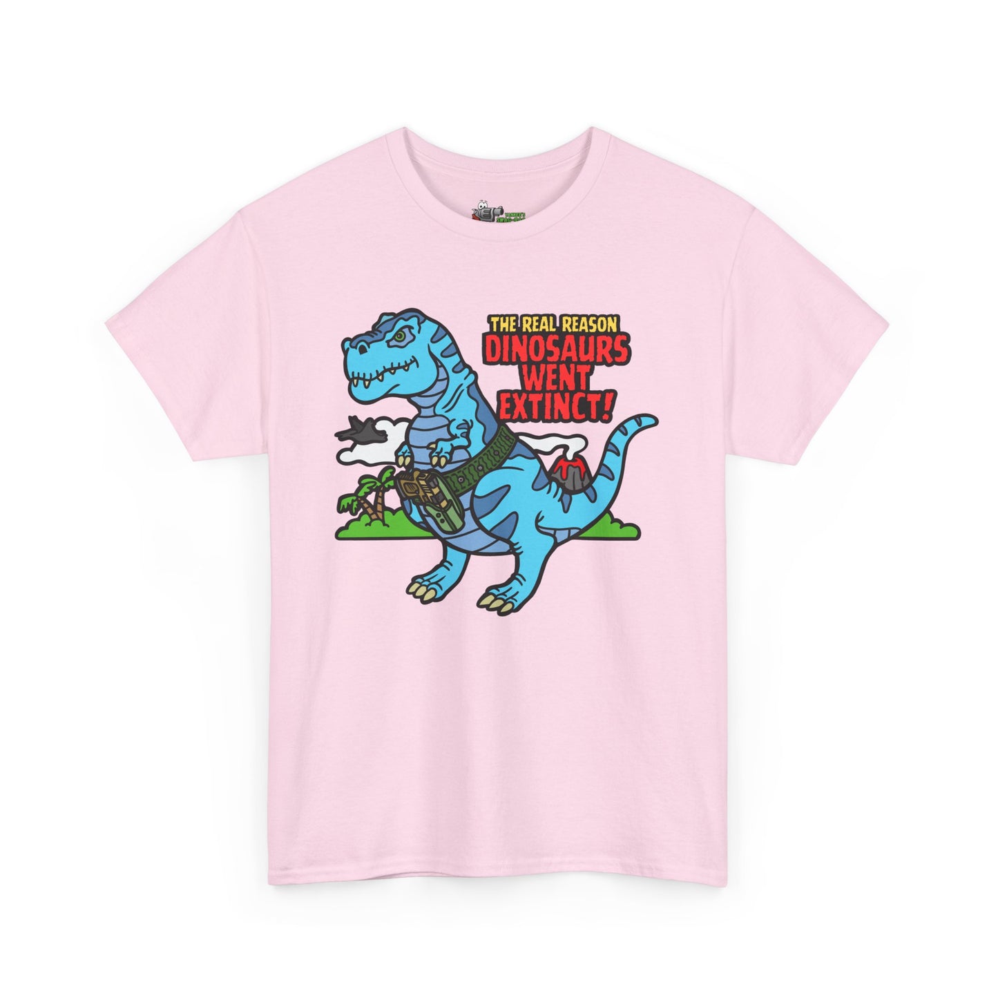 How Dinosaurs Went Extinct! Unisex Heavy Cotton Tee