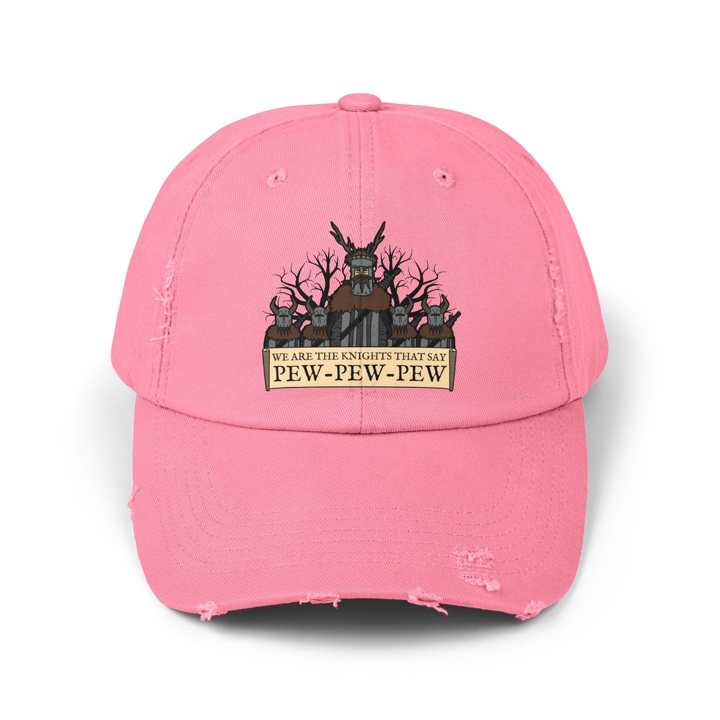 Knights of Pew! Unisex Distressed Cap