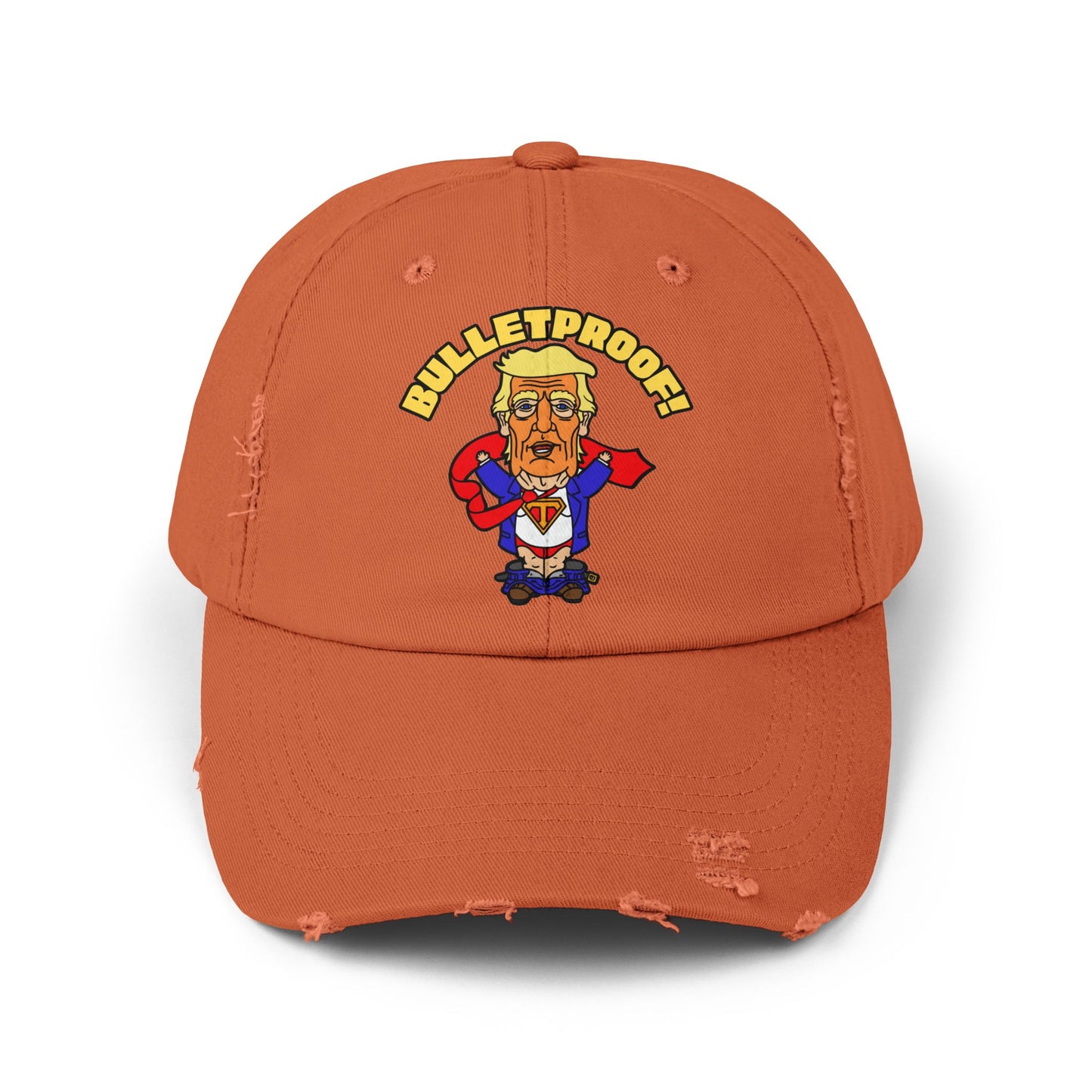 Bulletproof! Unisex Distressed Cap