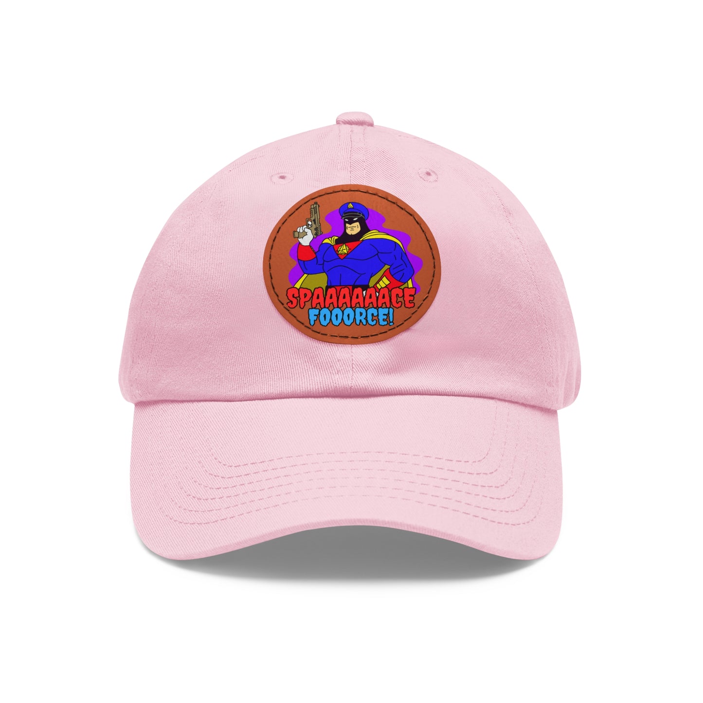 Space Force! Dad Hat with Leather Patch (Round)