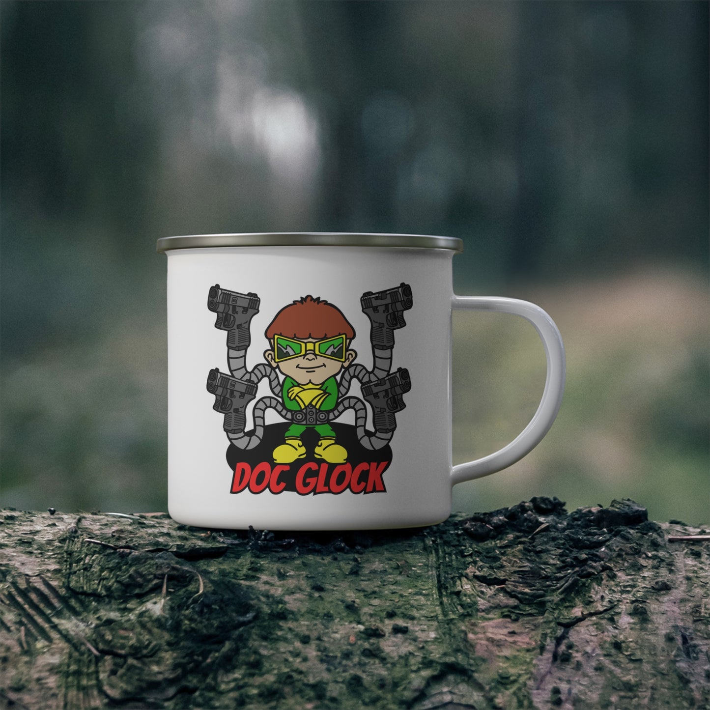 Doctor Glocktopus! Enamel Camping Mug