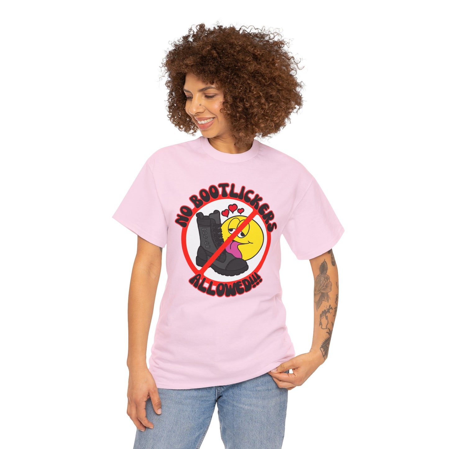 No Bootlickers Allowed! Unisex Heavy Cotton Tee