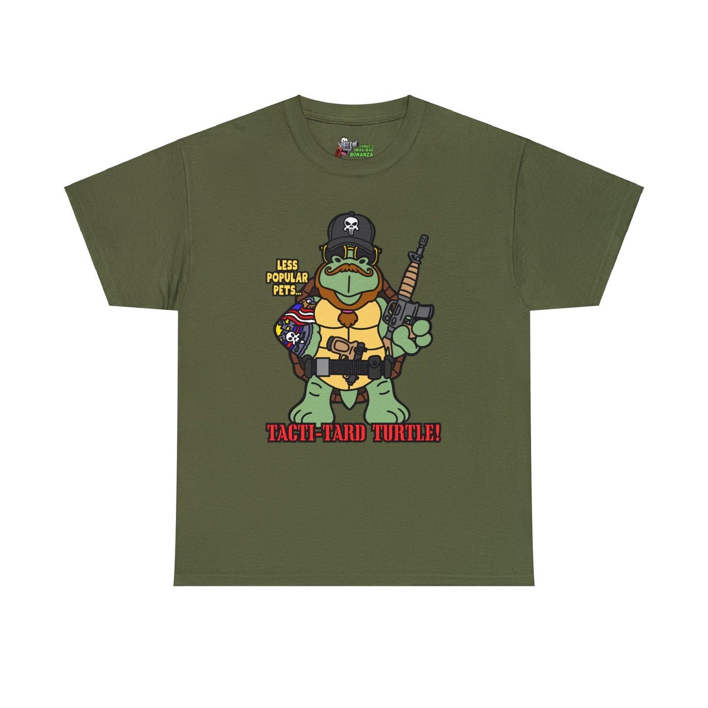 Tacti-Tard Turtle! Unisex Heavy Cotton Tee