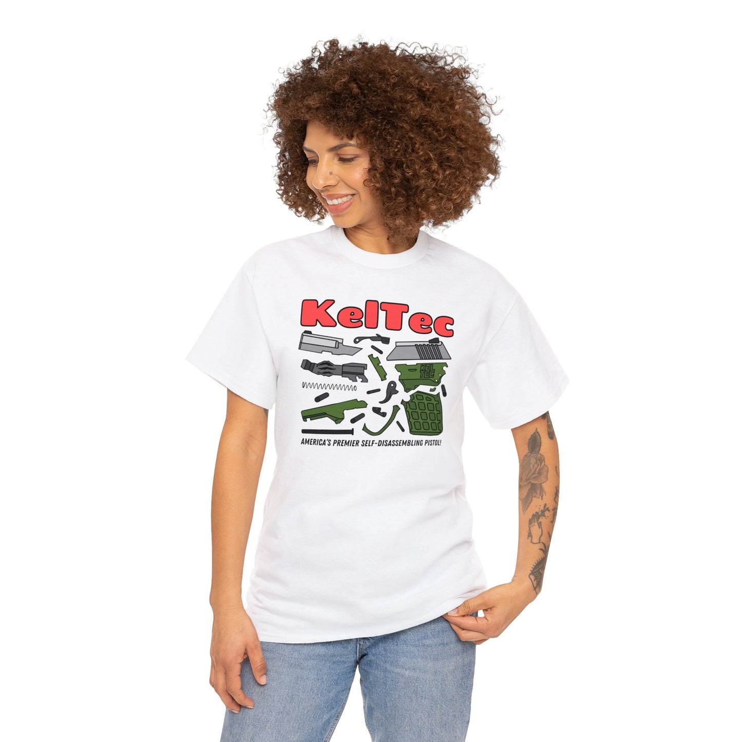 KelTec Disassembled Unisex Heavy Cotton Tee