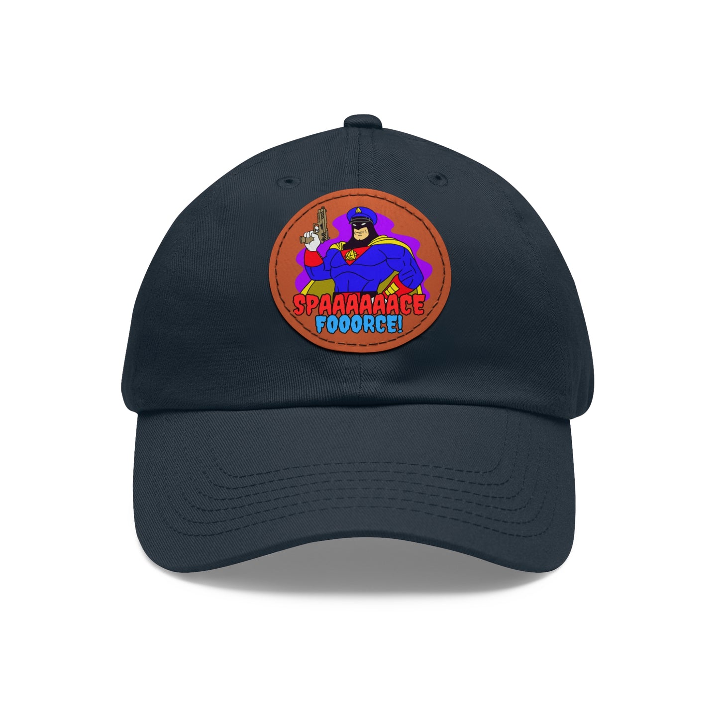 Space Force! Dad Hat with Leather Patch (Round)
