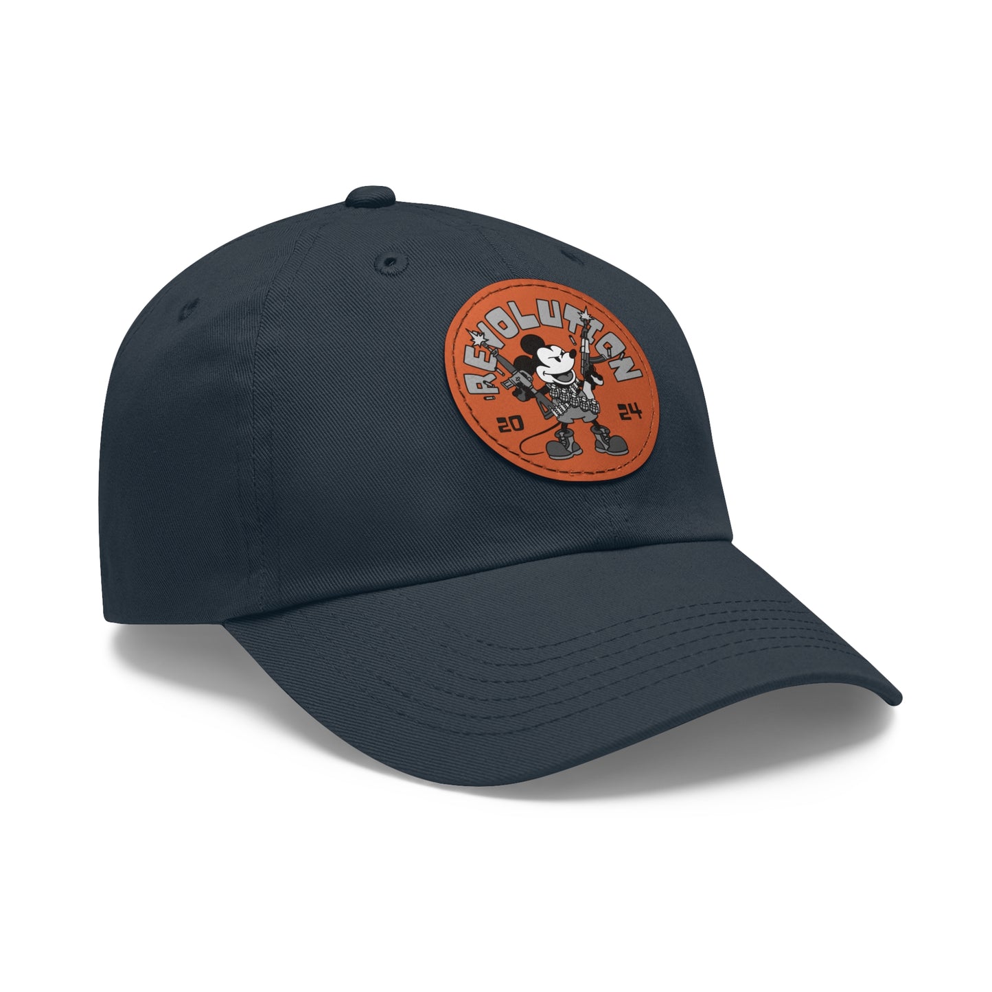 Revolutionary Willie! Dad Hat with Leather Patch (Round)