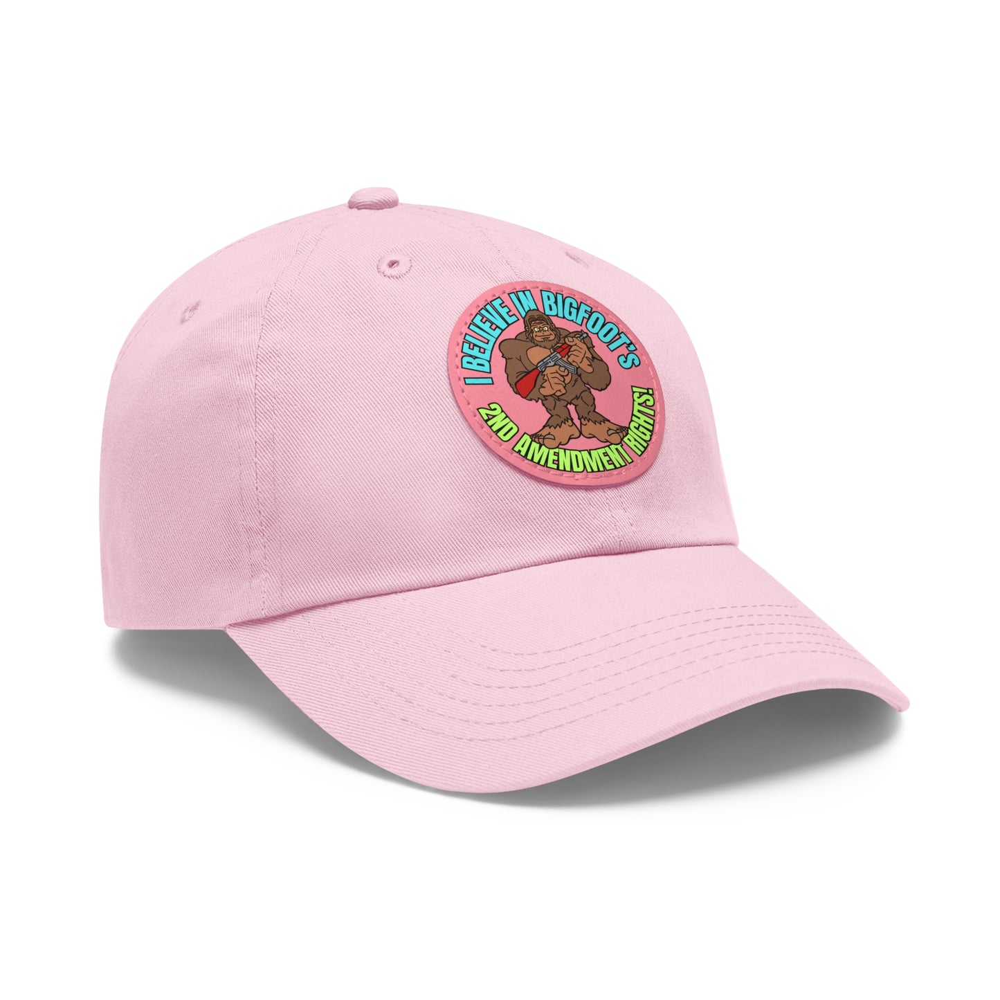 I Believe! Dad Hat with Leather Patch (Round)