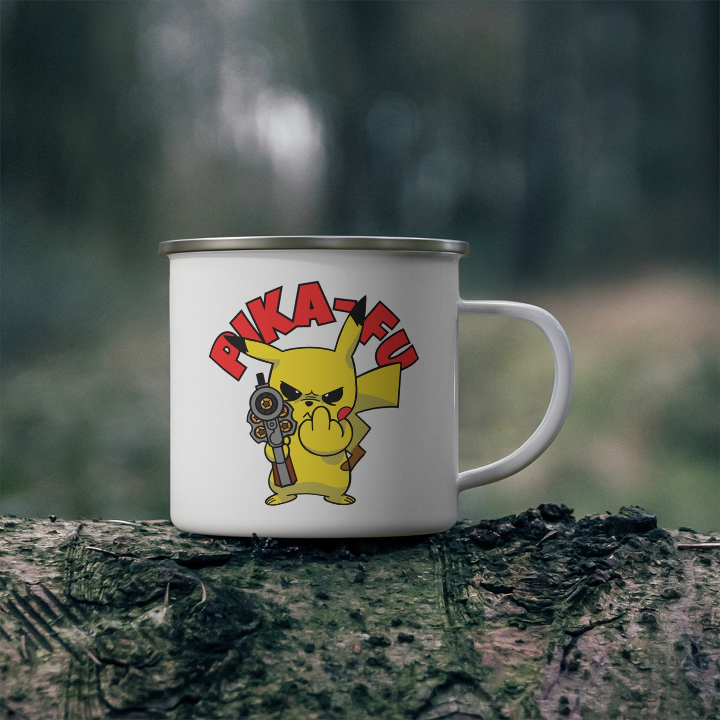 Pika-FU! Enamel Camping Mug