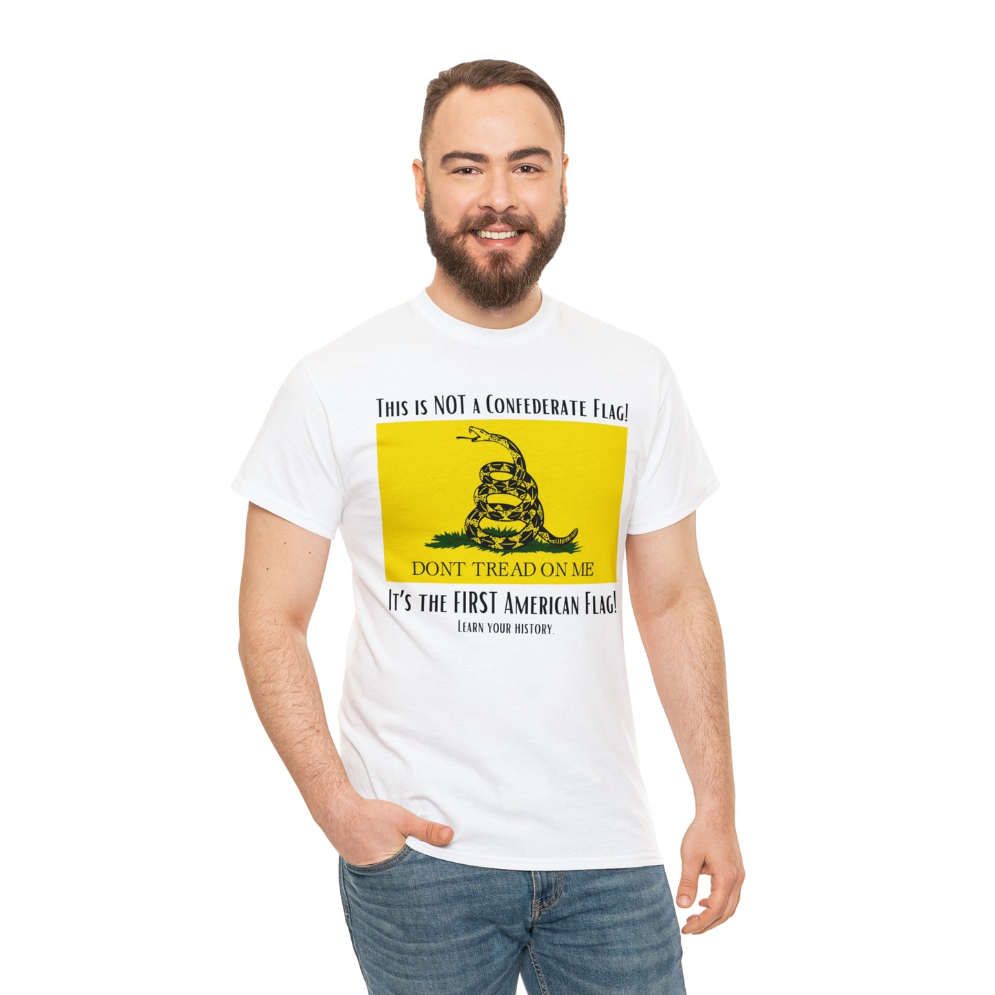 1st American Flag Unisex Heavy Cotton Tee