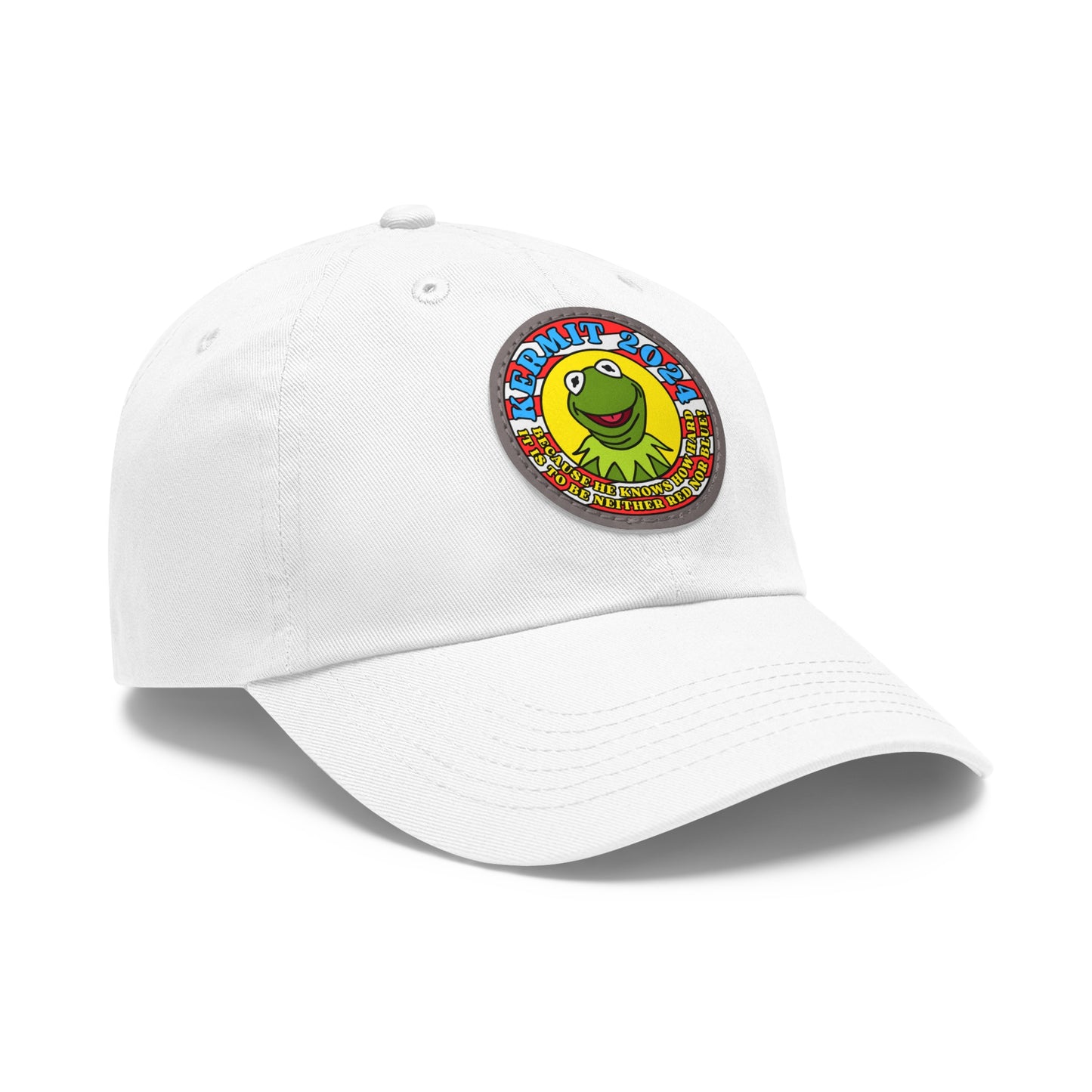 KERMIT 2024! Dad Hat with Leather Patch (Round)