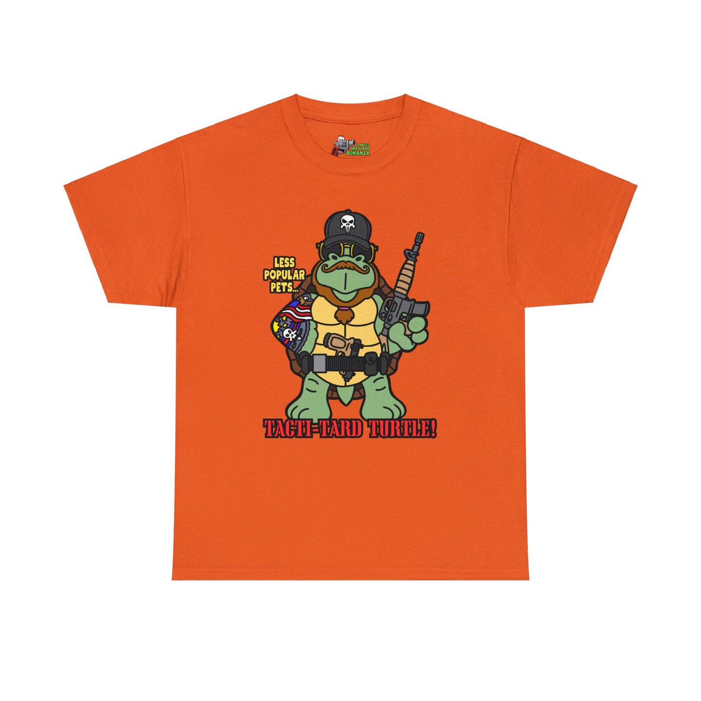 Tacti-Tard Turtle! Unisex Heavy Cotton Tee