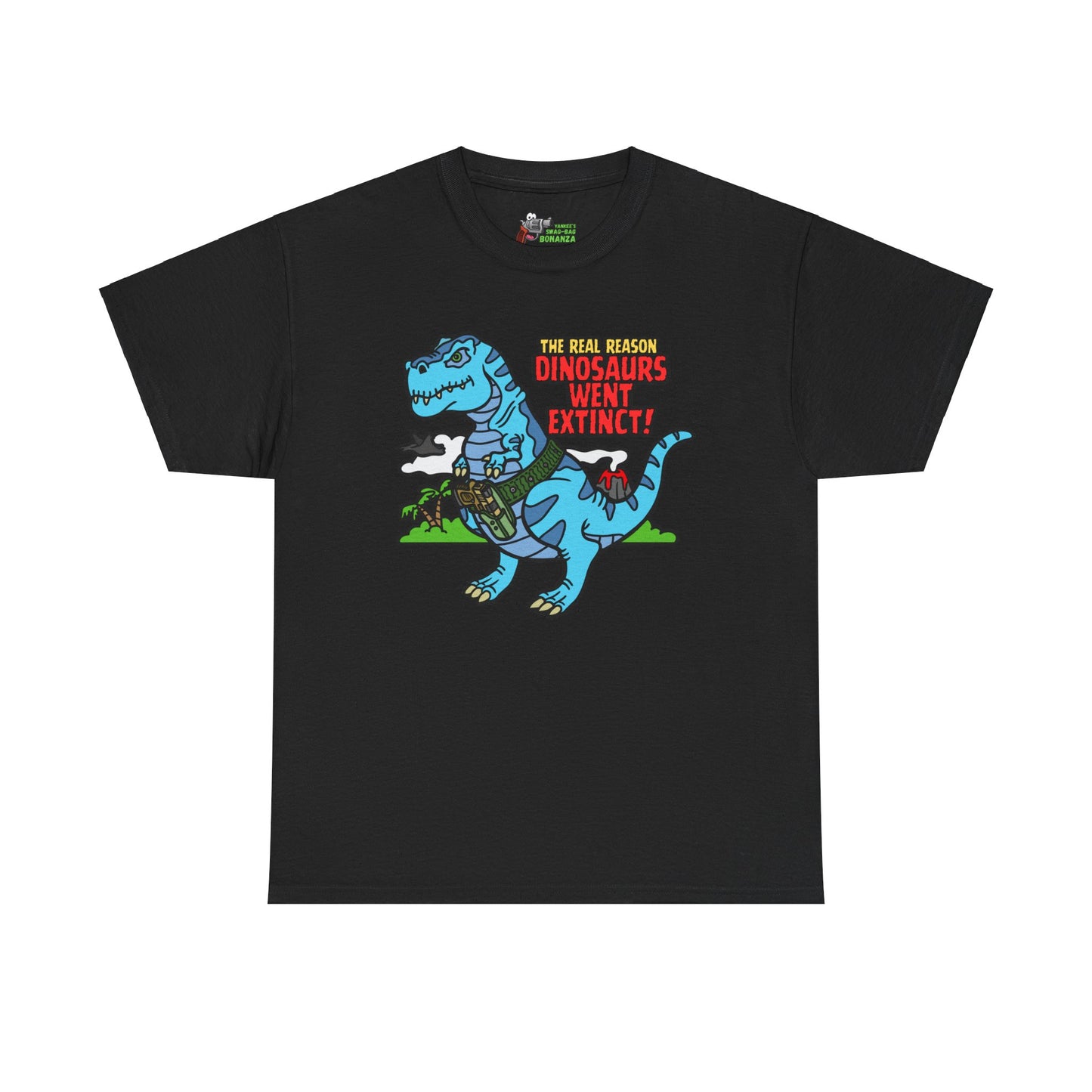 How Dinosaurs Went Extinct! Unisex Heavy Cotton Tee