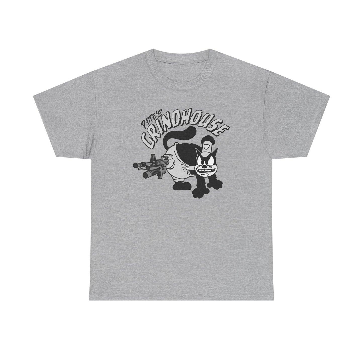 Graphic Heavy Cotton Tee - 'Pete's Grindhouse' Design