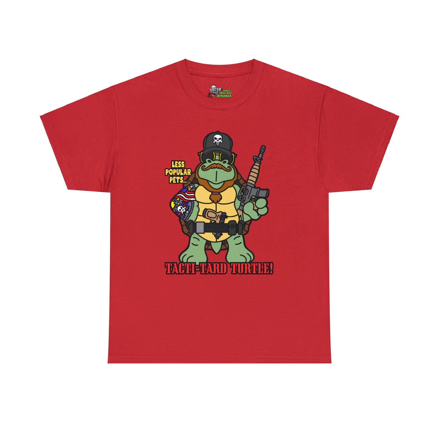 Tacti-Tard Turtle! Unisex Heavy Cotton Tee