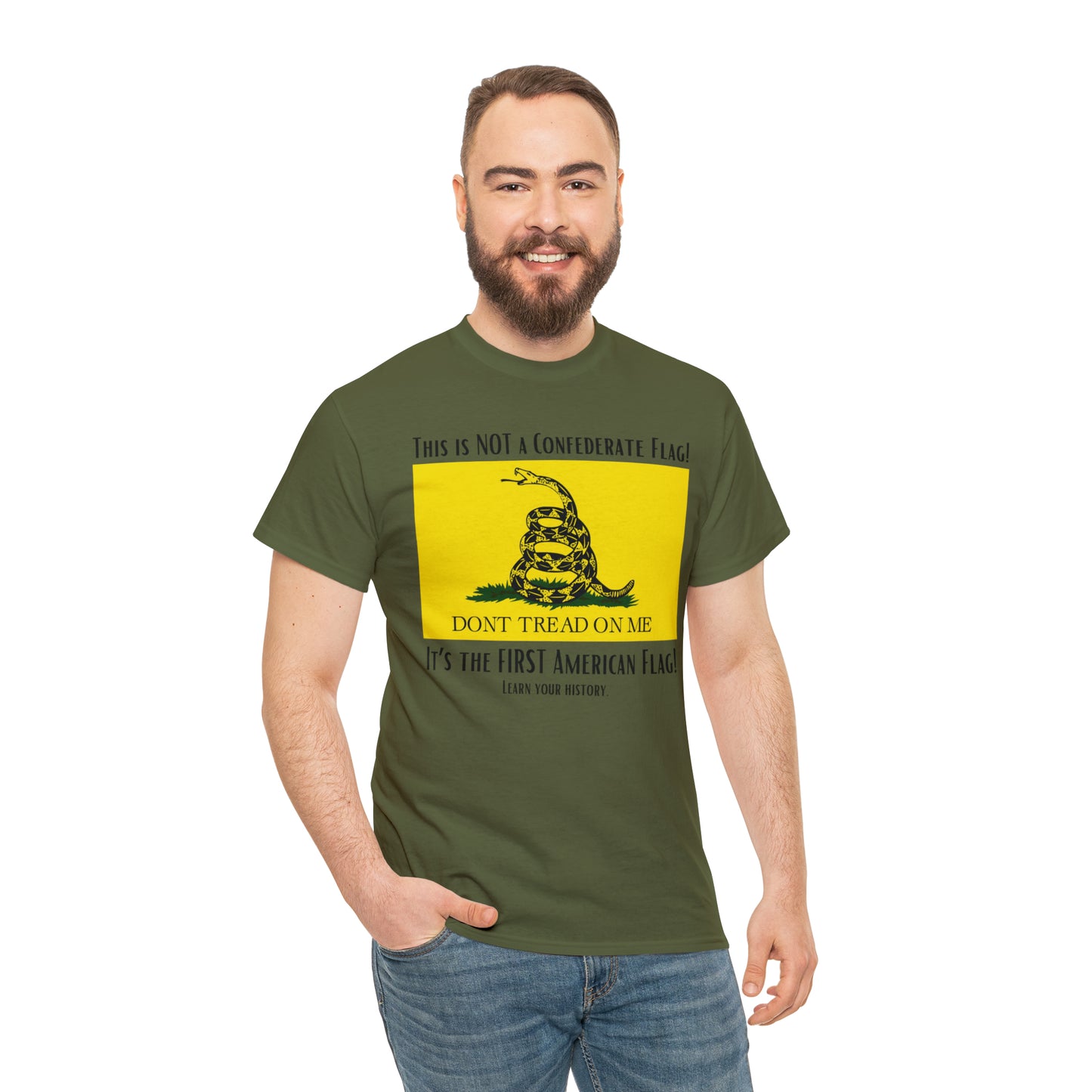 1st American Flag Unisex Heavy Cotton Tee