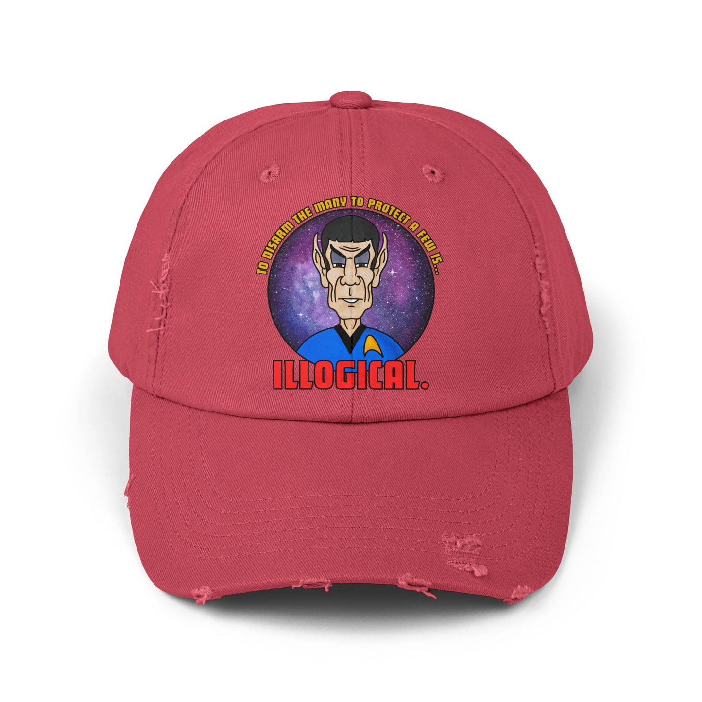 Illogical! Unisex Distressed Cap