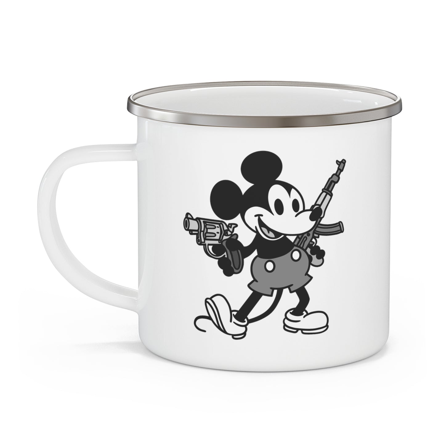 Mouse Guns! Enamel Camping Mug