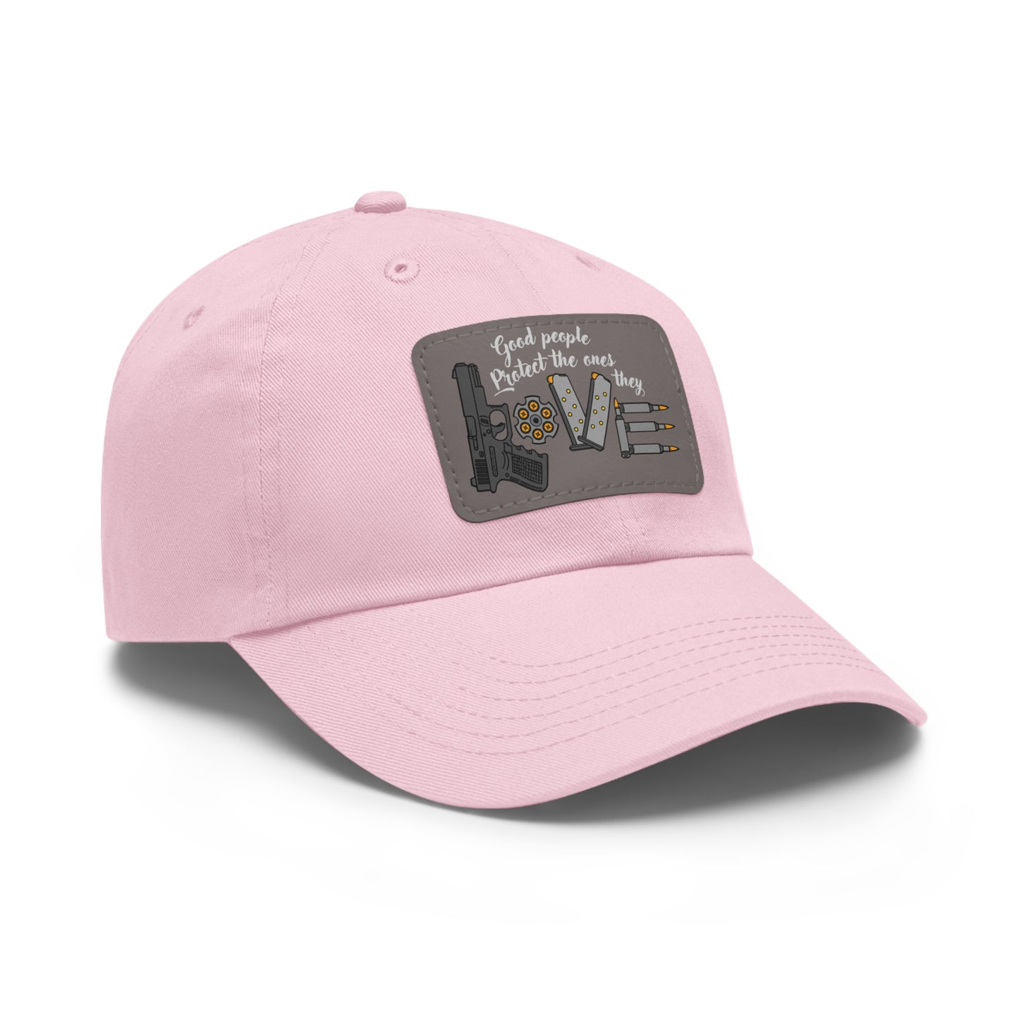 Good People! Dad Hat with Leather Patch (Rectangle)