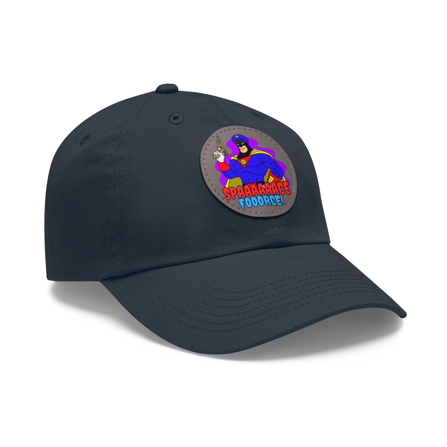 Space Force! Dad Hat with Leather Patch (Round)
