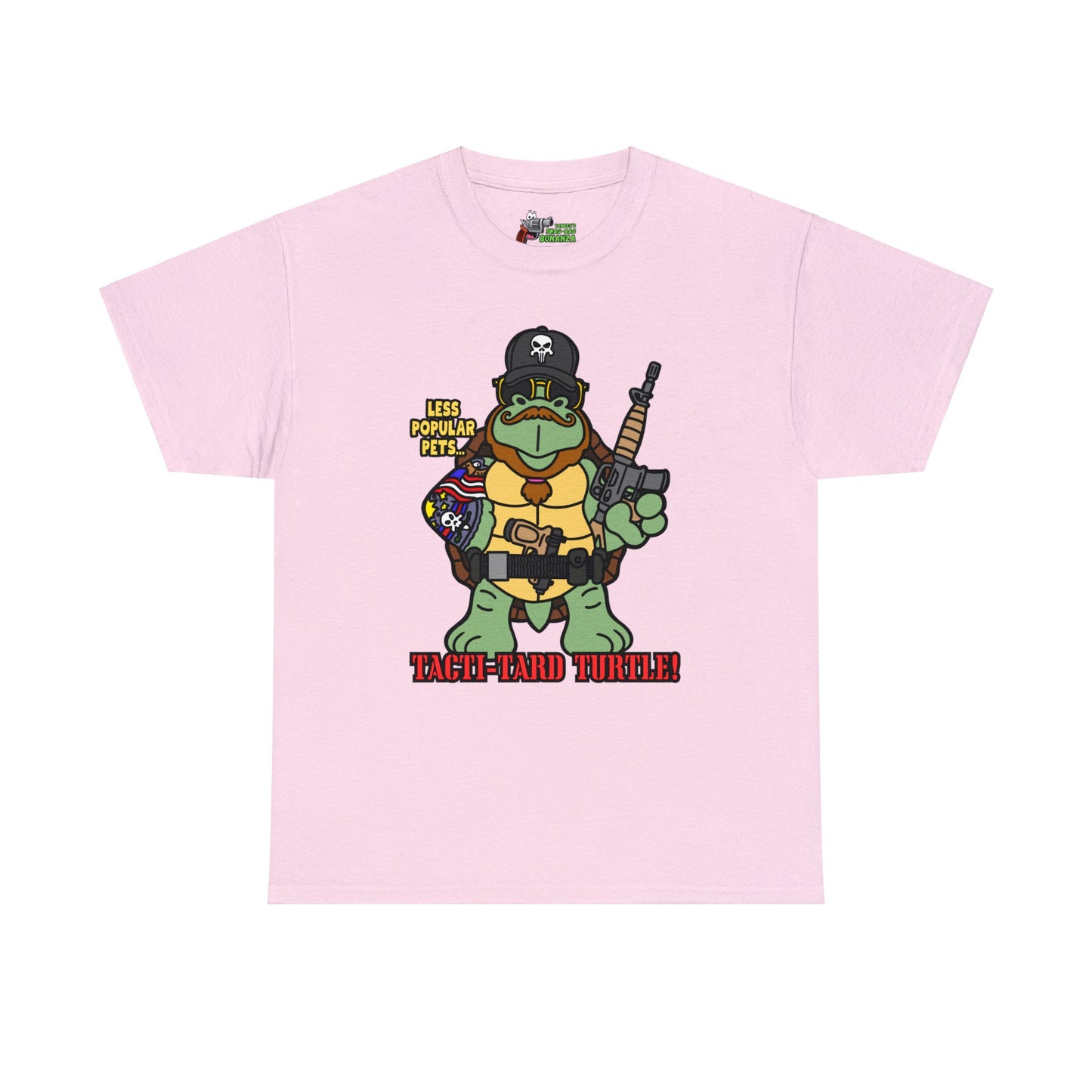 Tacti-Tard Turtle! Unisex Heavy Cotton Tee