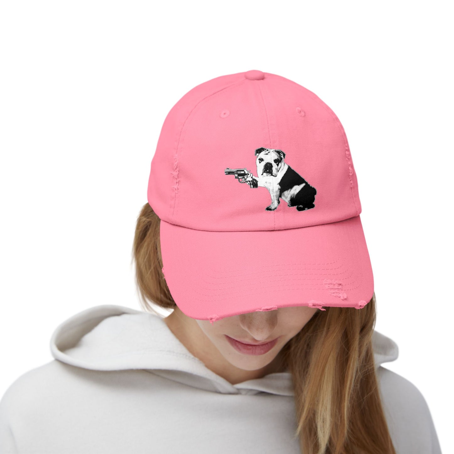 Mavis/Bullpup! Unisex Distressed Cap