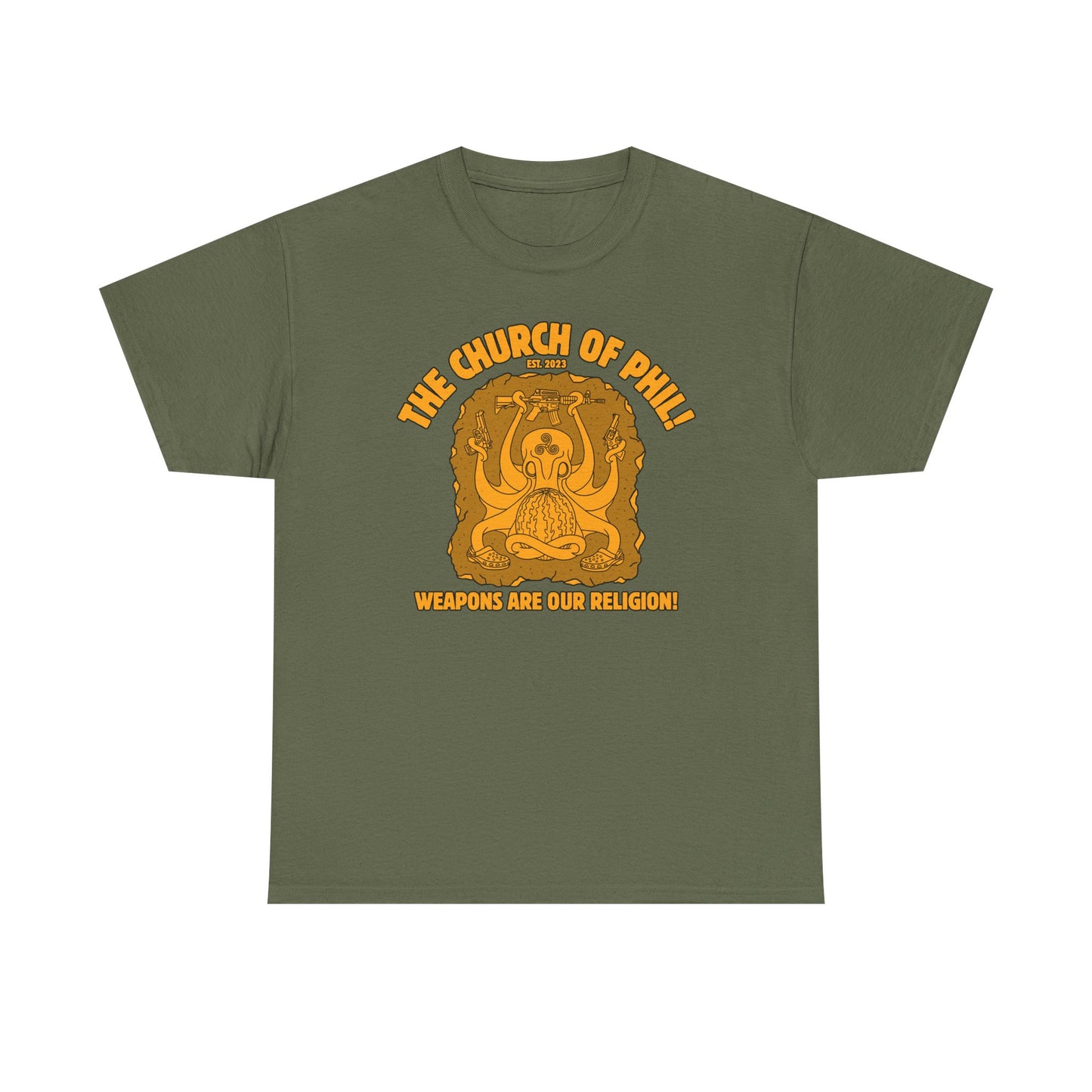 Vintage Style  - Weapons Are Our Religion! Unisex Heavy Cotton Tee