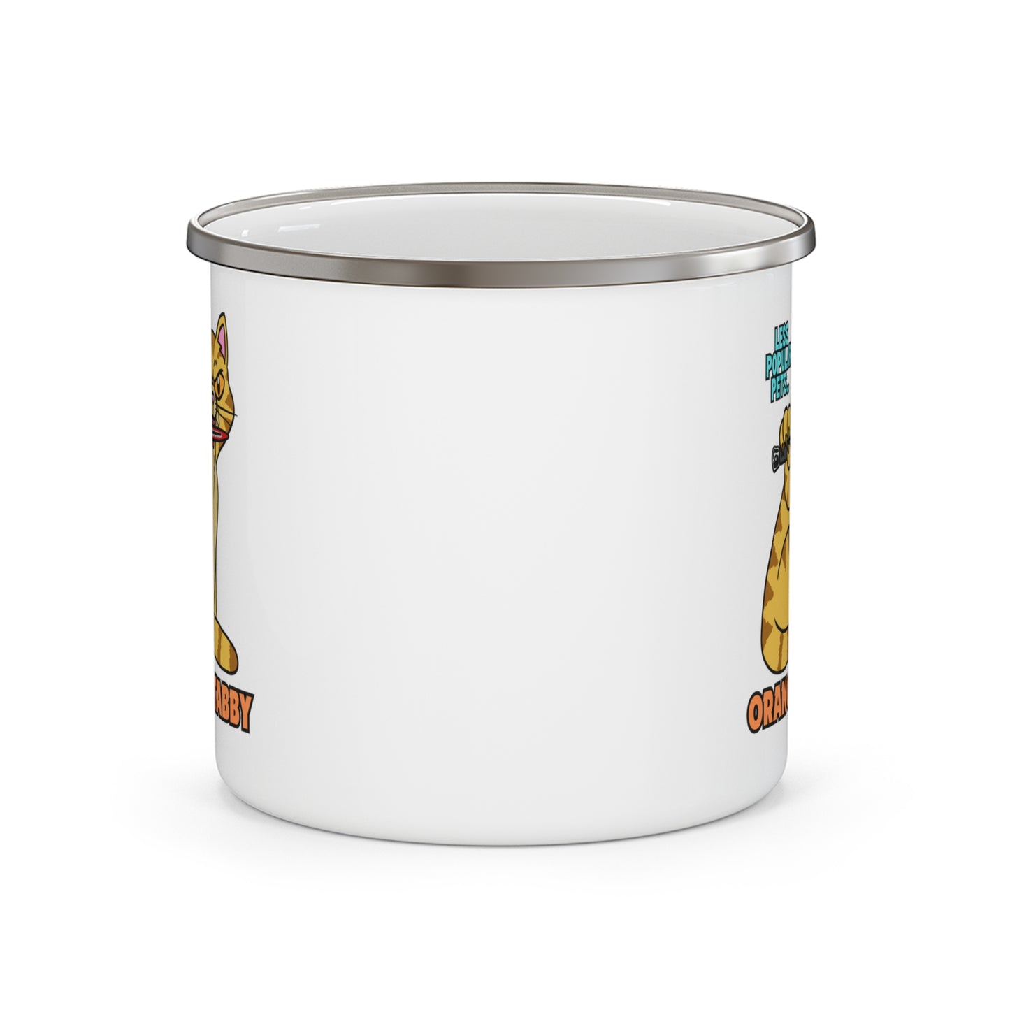 Stabby Cat! Enamel Camping Mug