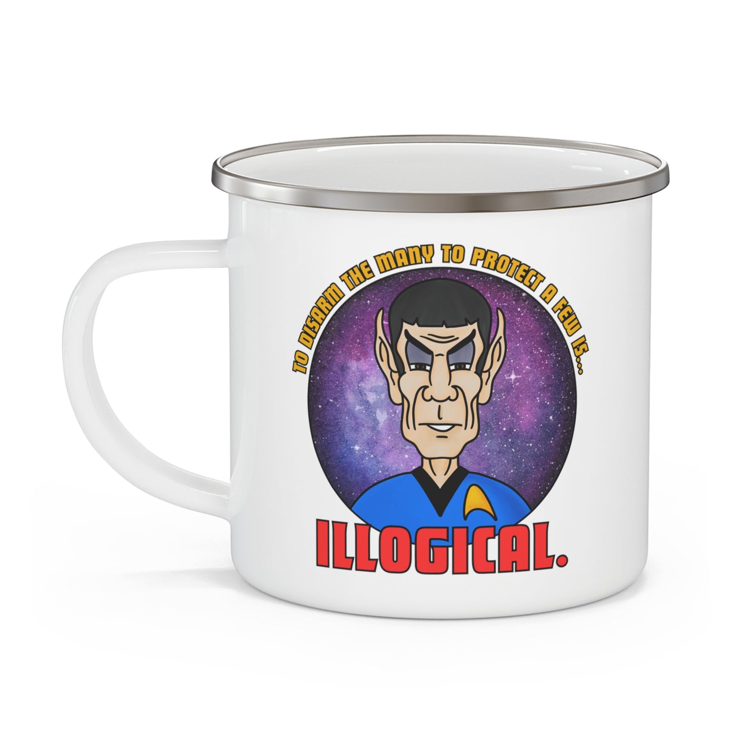 Illogical Enamel Camping Mug