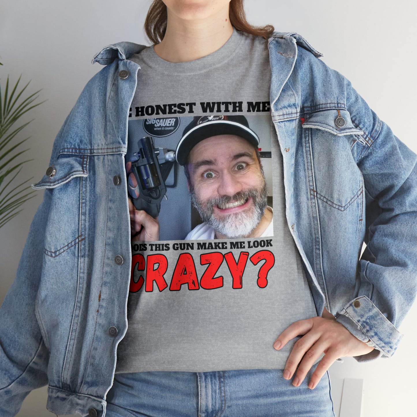 Crazy? Unisex Heavy Cotton Tee