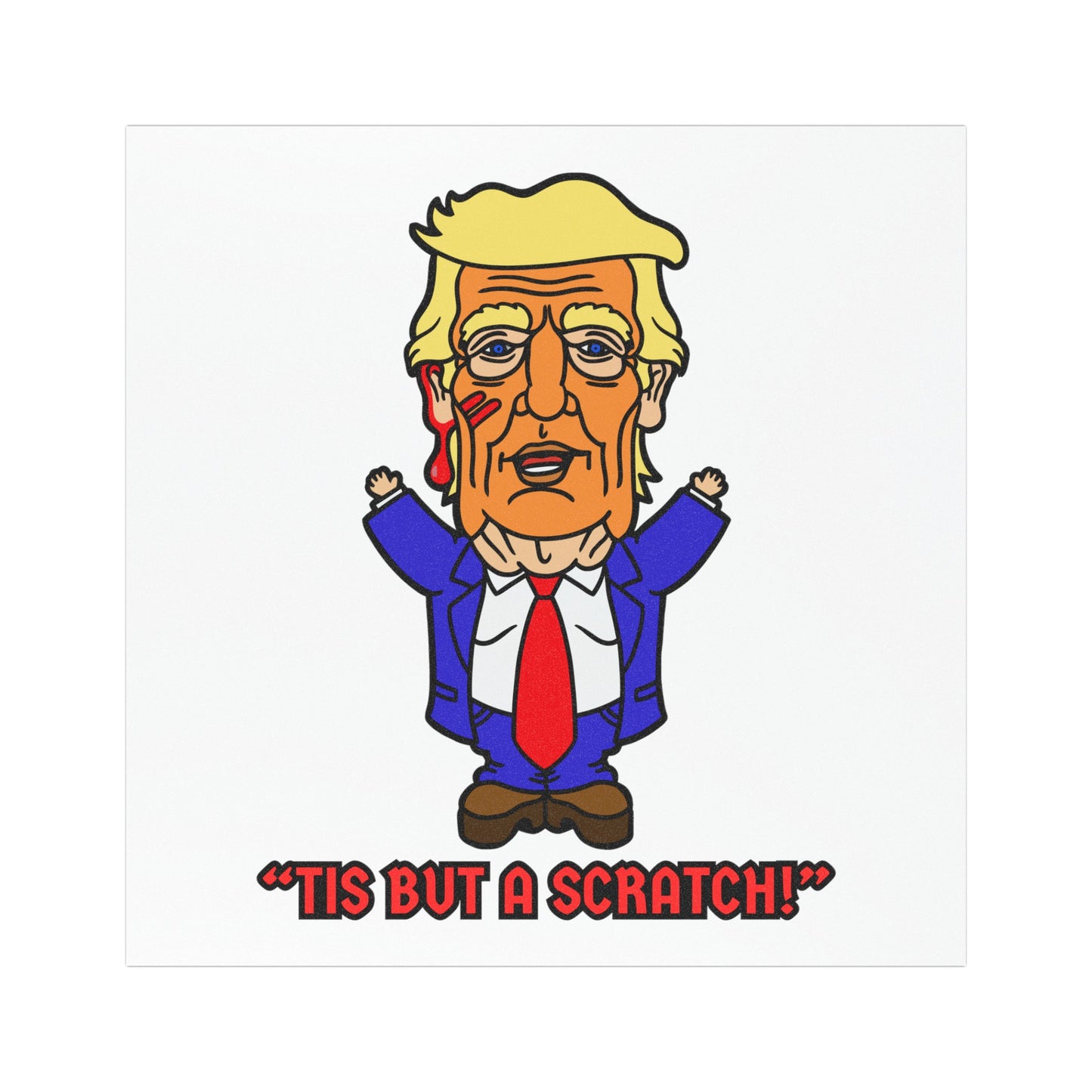 Tis But a Scratch! Car Magnets