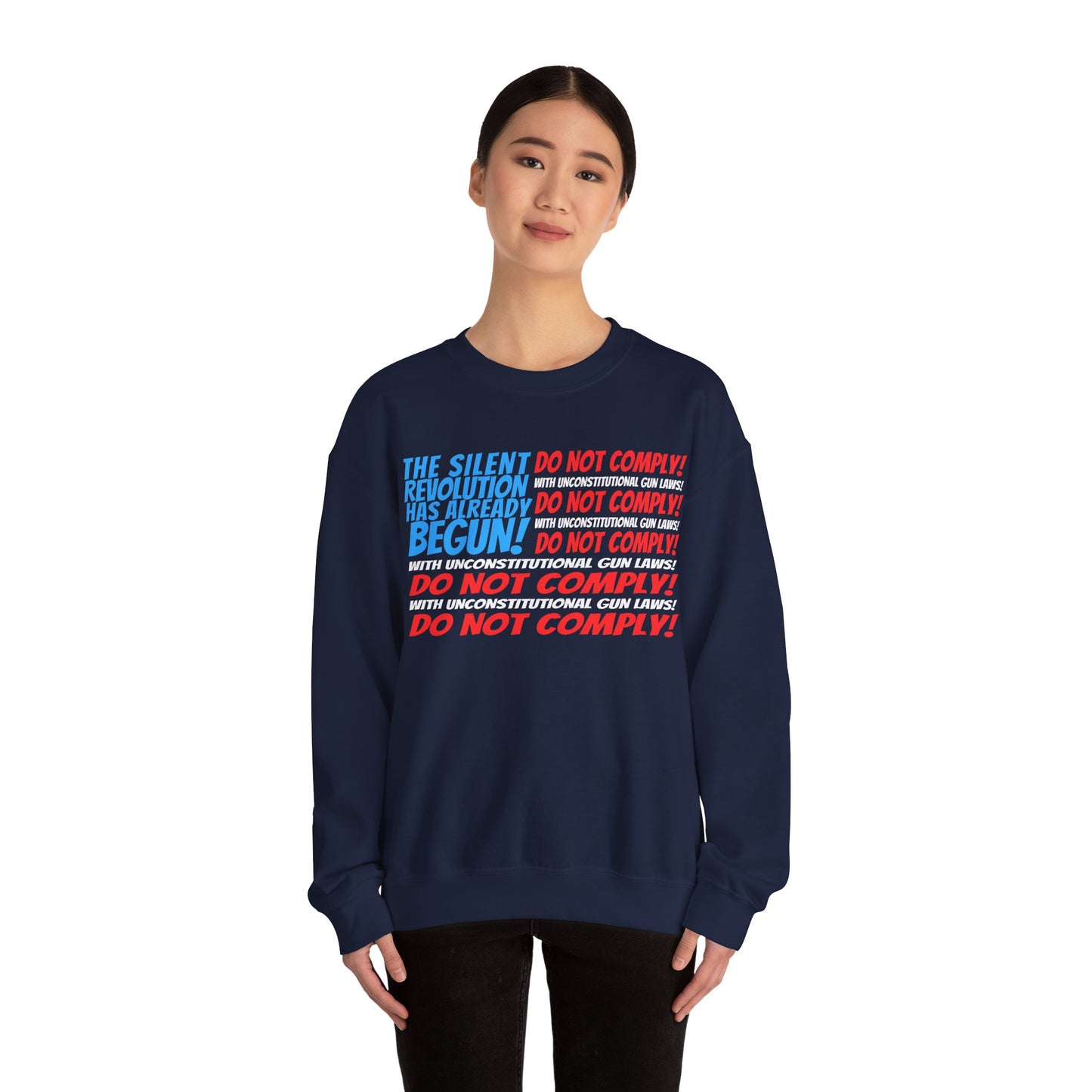 Silent Revolution! Unisex Heavy Blend™ Crewneck Sweatshirt