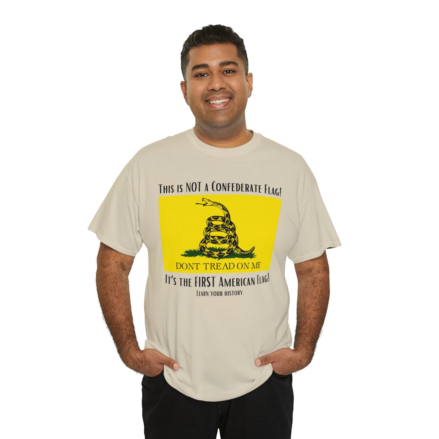 1st American Flag Unisex Heavy Cotton Tee