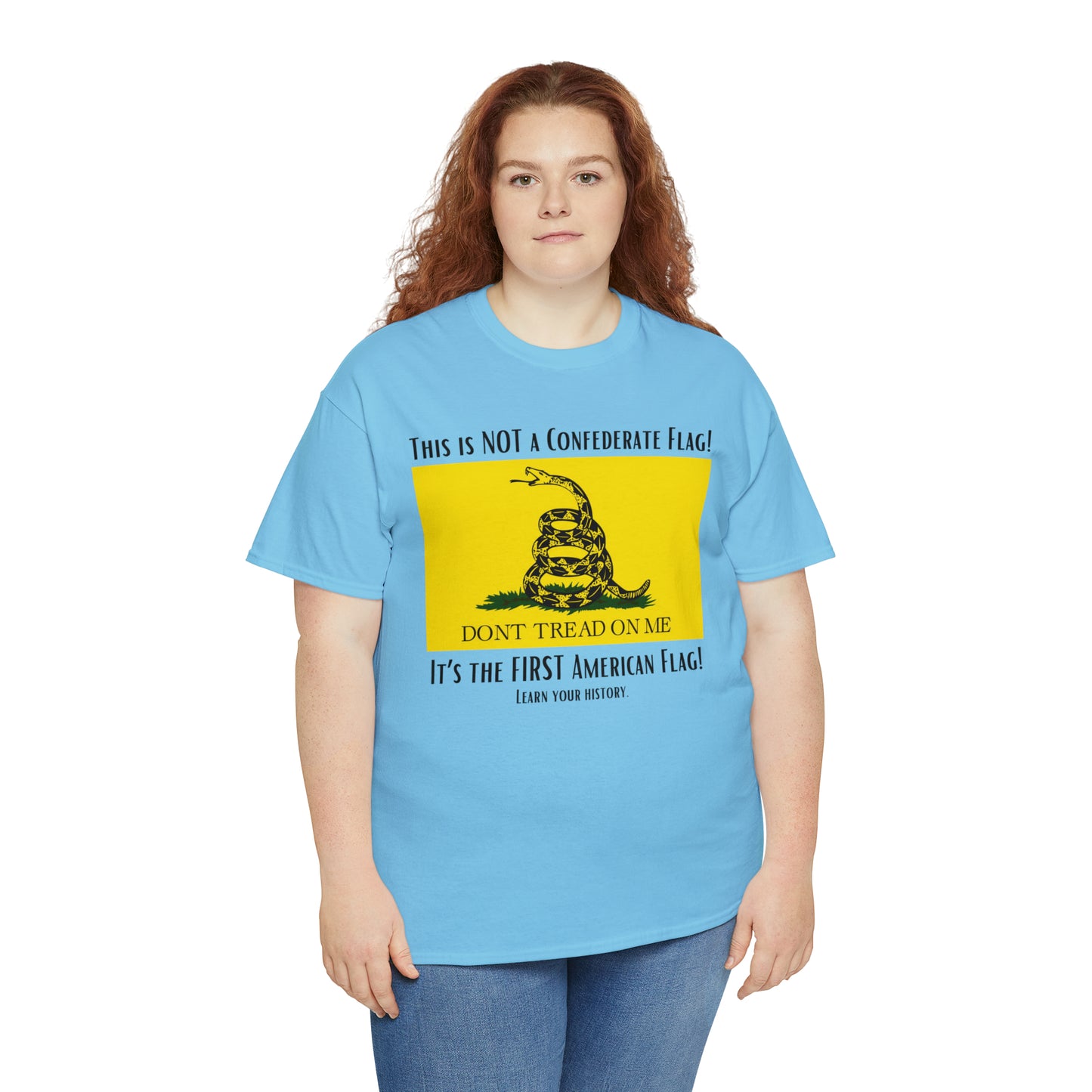 1st American Flag Unisex Heavy Cotton Tee